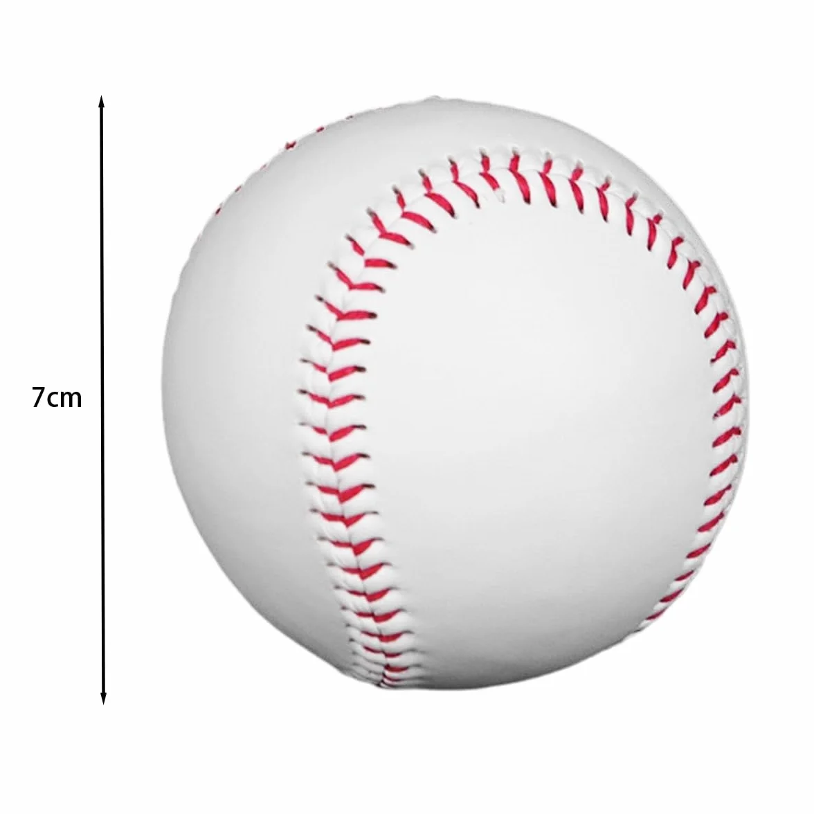 Pelota de Béisbol de Cuero PU para Adultos, 2 Piezas, Entrenamiento y Práctica