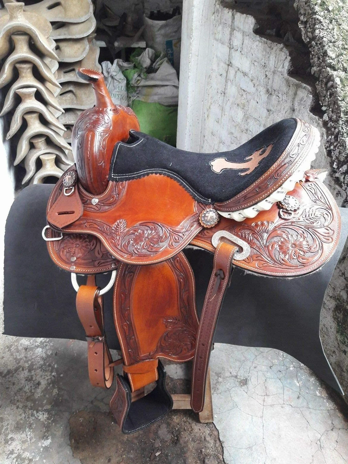Sillín occidental del universo ecuestre estilo de carreras juveniles/niños silla de montar
