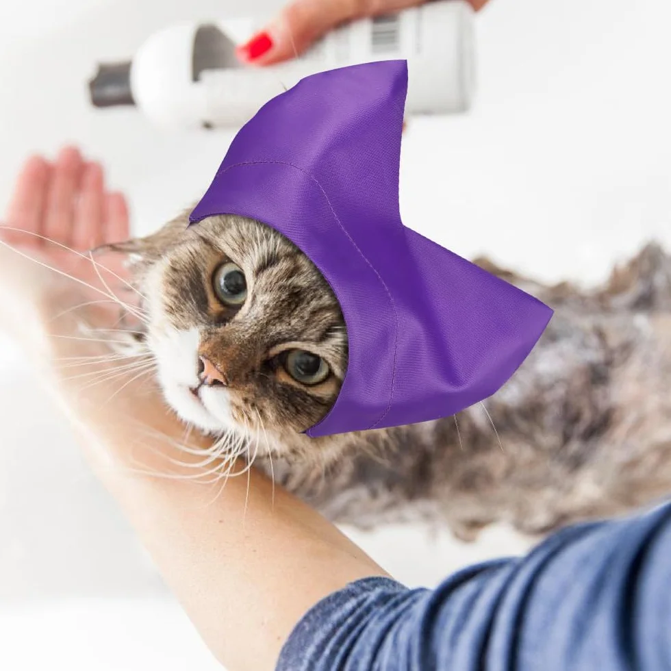 Gorros de ducha para gatos, gorro de baño impermeable para gatitos, protección para los oídos para gatos, gorro para mascotas, protector de orejas, gorro de ducha para gatos y perros pequeños, baño