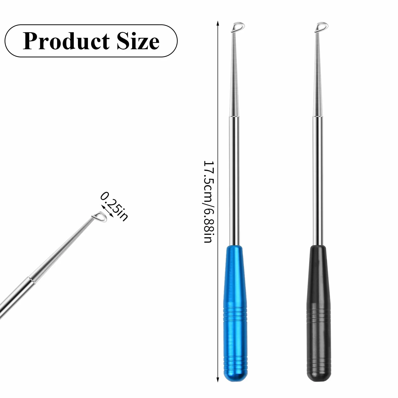 Removedor de Gancho Pesca Acero Inoxidable Extractor de Anzuelos con Tubo de Almacenamiento 17cm