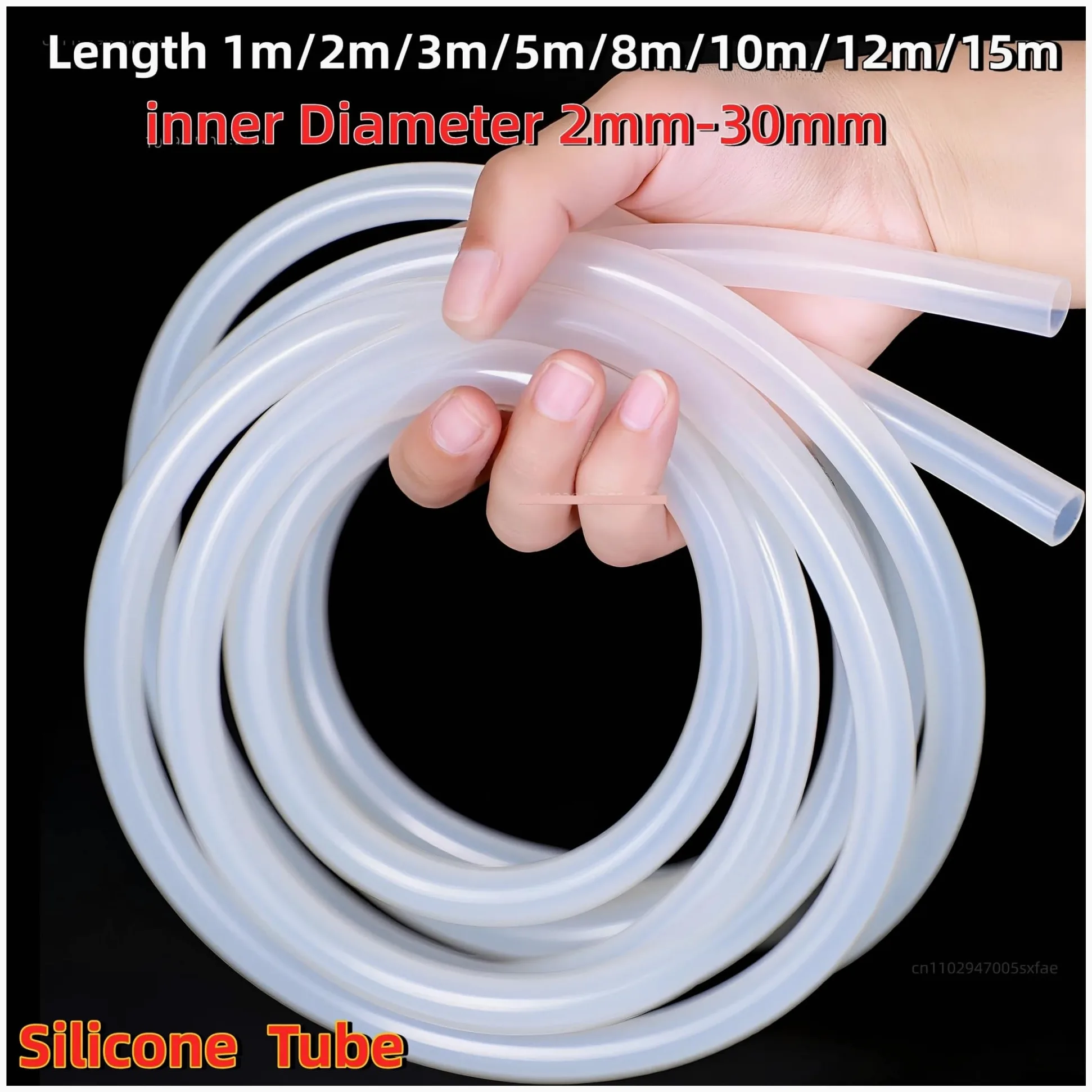 Manguera de tubo silicona Bomba peristáltica transparente for acuario, tubo de manguera caucho silicona personalizado exterior 2mm-30mm, diámetro suave y Flexible(15 Meter,ID 9mm X OD 12mm)