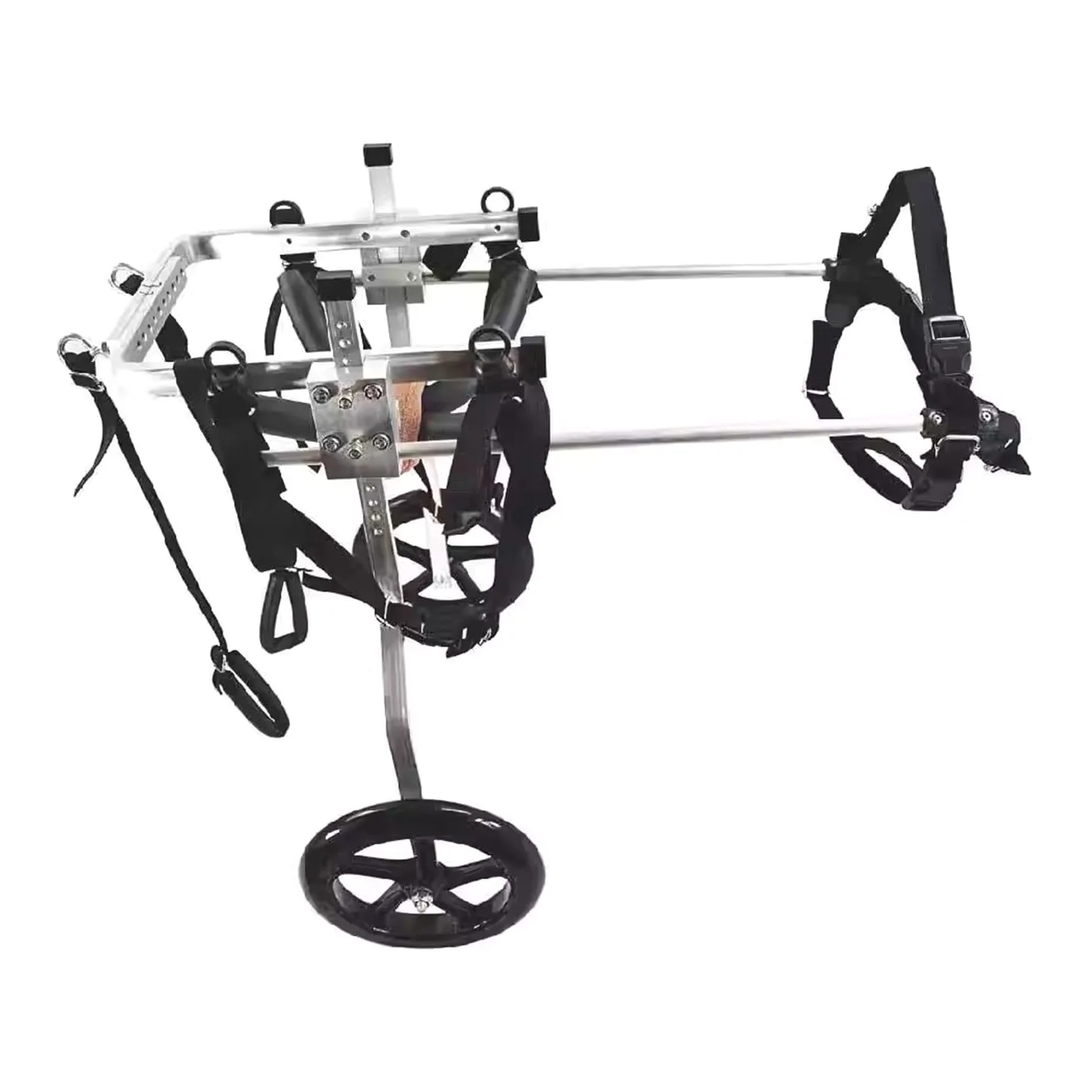2 Ruedas Silla De Ruedas Ajustable Carro De Animales Con Discapacidad Física Scooter Para Mascotas Para Mascotas Silla De Ruedas Para Rehabilitación De Patas Animales Discapacitadas(Size:M（15-20kg）)