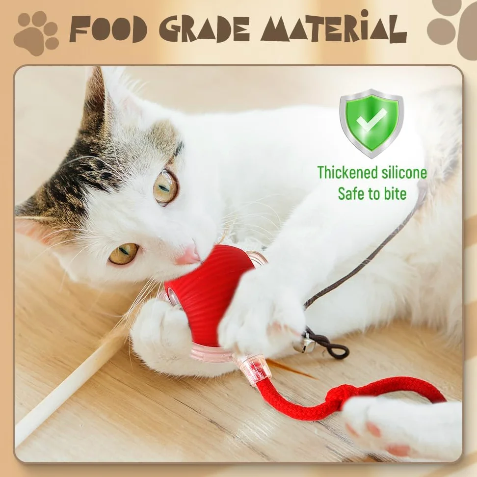 Pelotas de juguete interactivas para gatos, juguetes para gatos adultos aburridos de interior, bola interactiva inteligente para gatos y perros, juguetes para gatos de interior, bola de mascotas Peppy