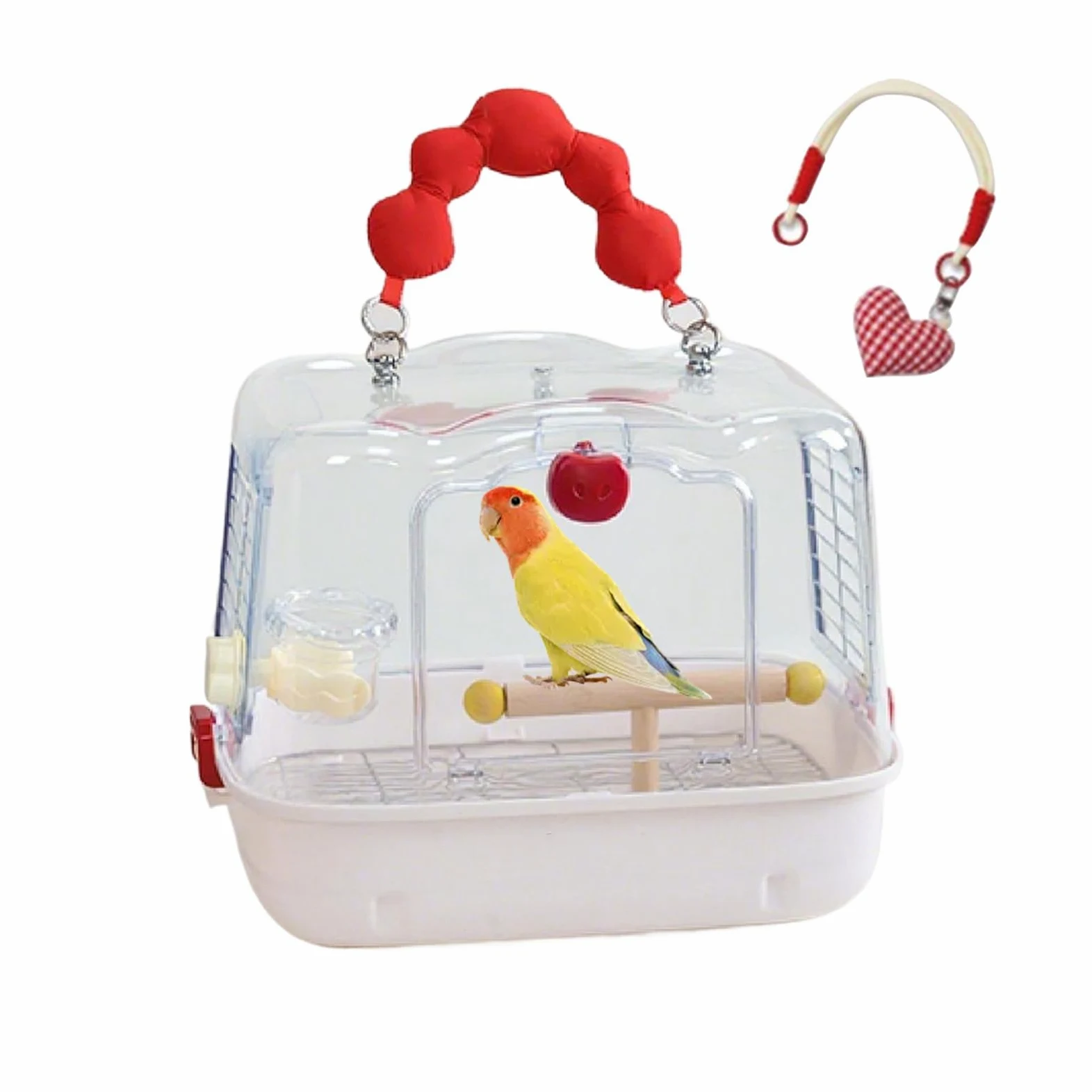 Jaula De Viaje Para Aves مرطب وغير دهني | Bolsa Para Transportar Aves Con Soporte para Ninfas en Excursiones