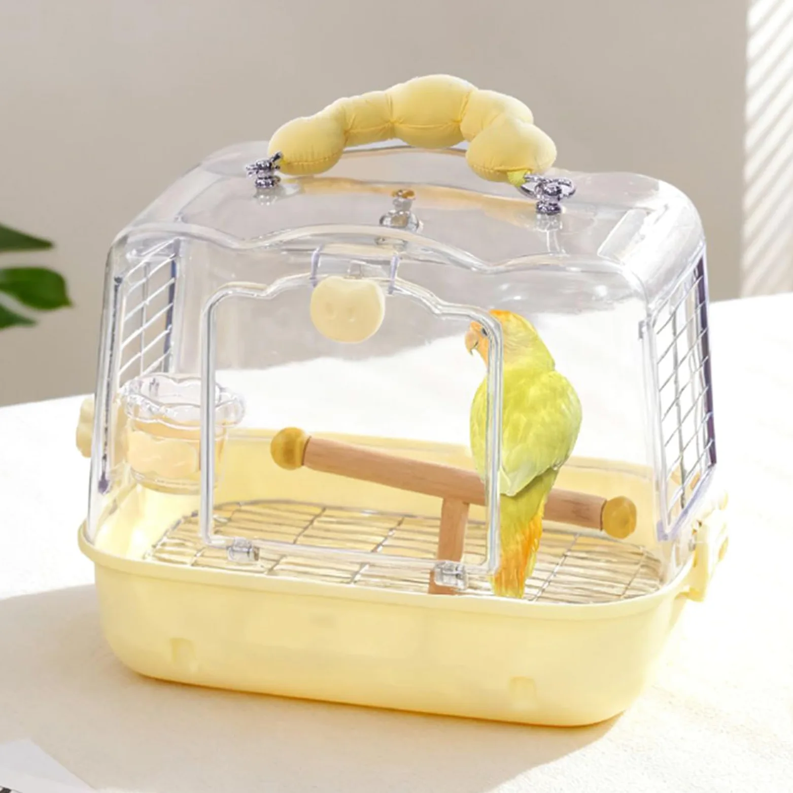 Jaula De Viaje para Aves Bolsa de Transporte Ligera para Loros | Bolsa Para Transportar Aves Con Soporte Para Cacatúas Ninfa y Periquitos en Aventuras al Aire Libre, Paseos y Salidas