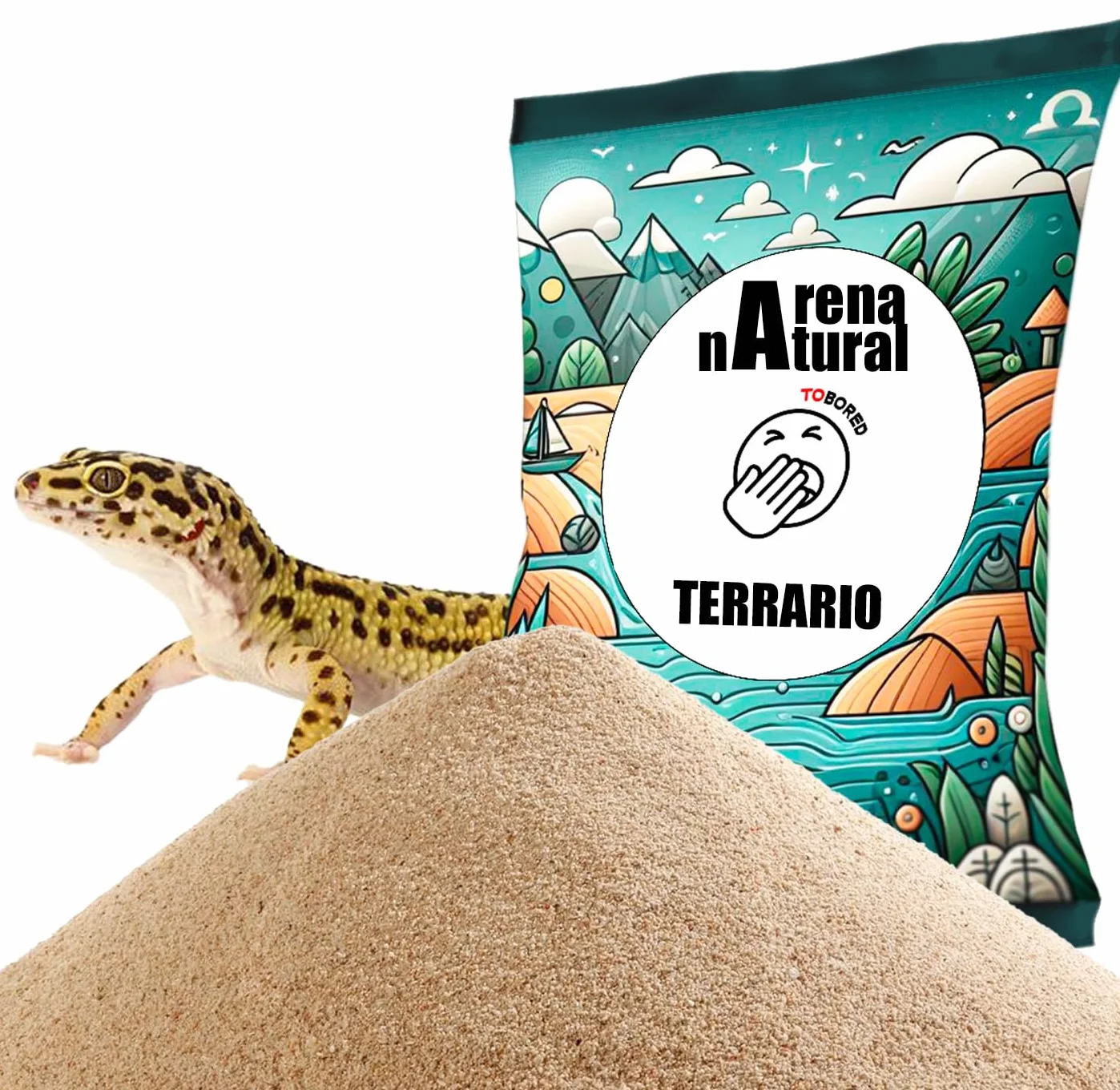 Arena Natural para Terrario. 15 kg de Arena 100% Natural Arena de Playa para su Terrario. Su granulometría es de 0,1-0,8 MM.