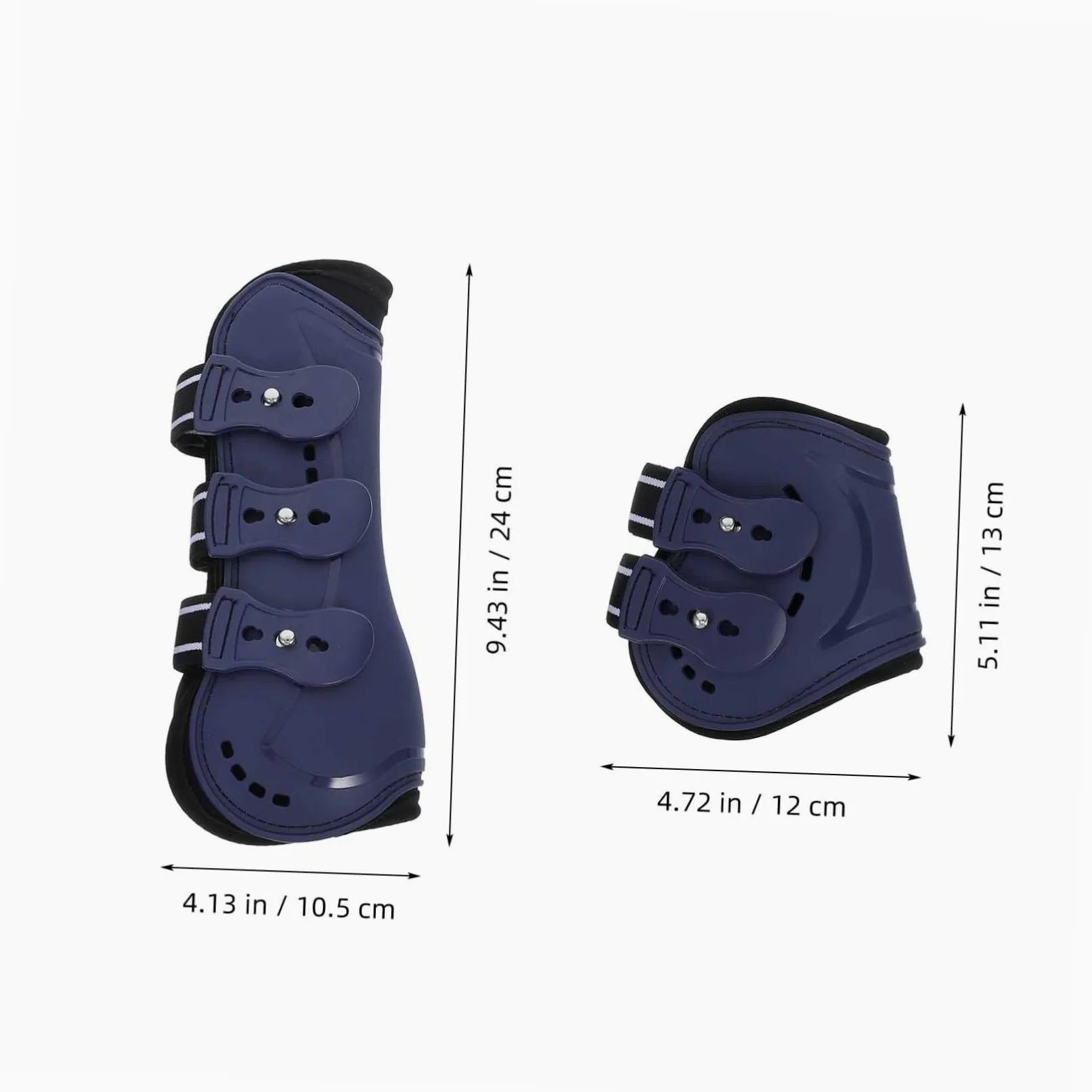 Toddmomy 4piezas Botas De Tendón para Caballos Protección PU Delanteras y Traseras para y Paseos Diseño Ergonómico y Resistente