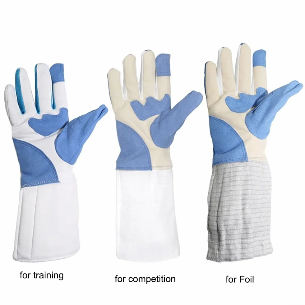 Guantes de esgrima de poliéster antideslizantes y resistentes al desgaste
