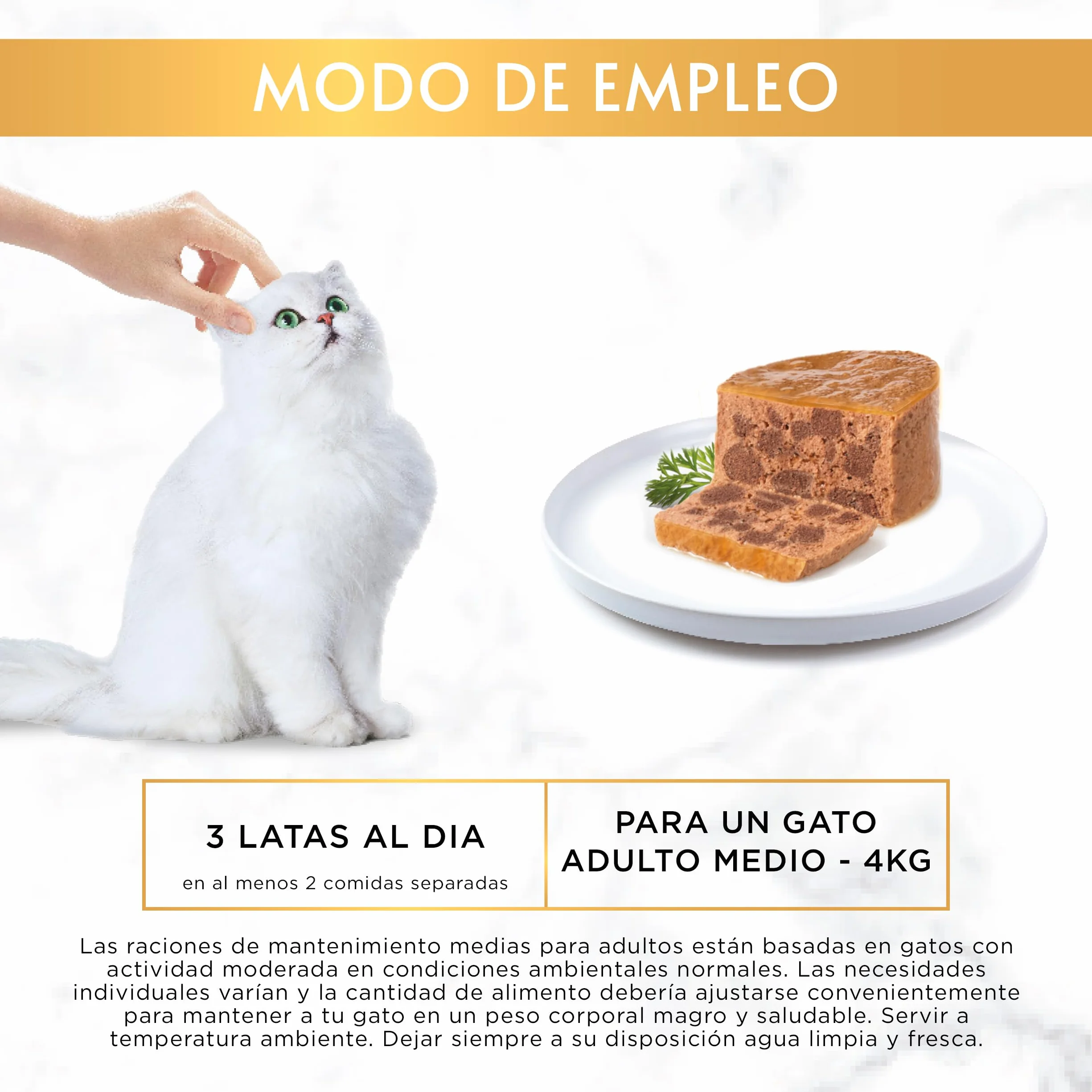 GOURMET Gold Terrine, Comida Húmeda para Gato Adulto, Paté de Pollo, Pack de 24 Latas de 85 g