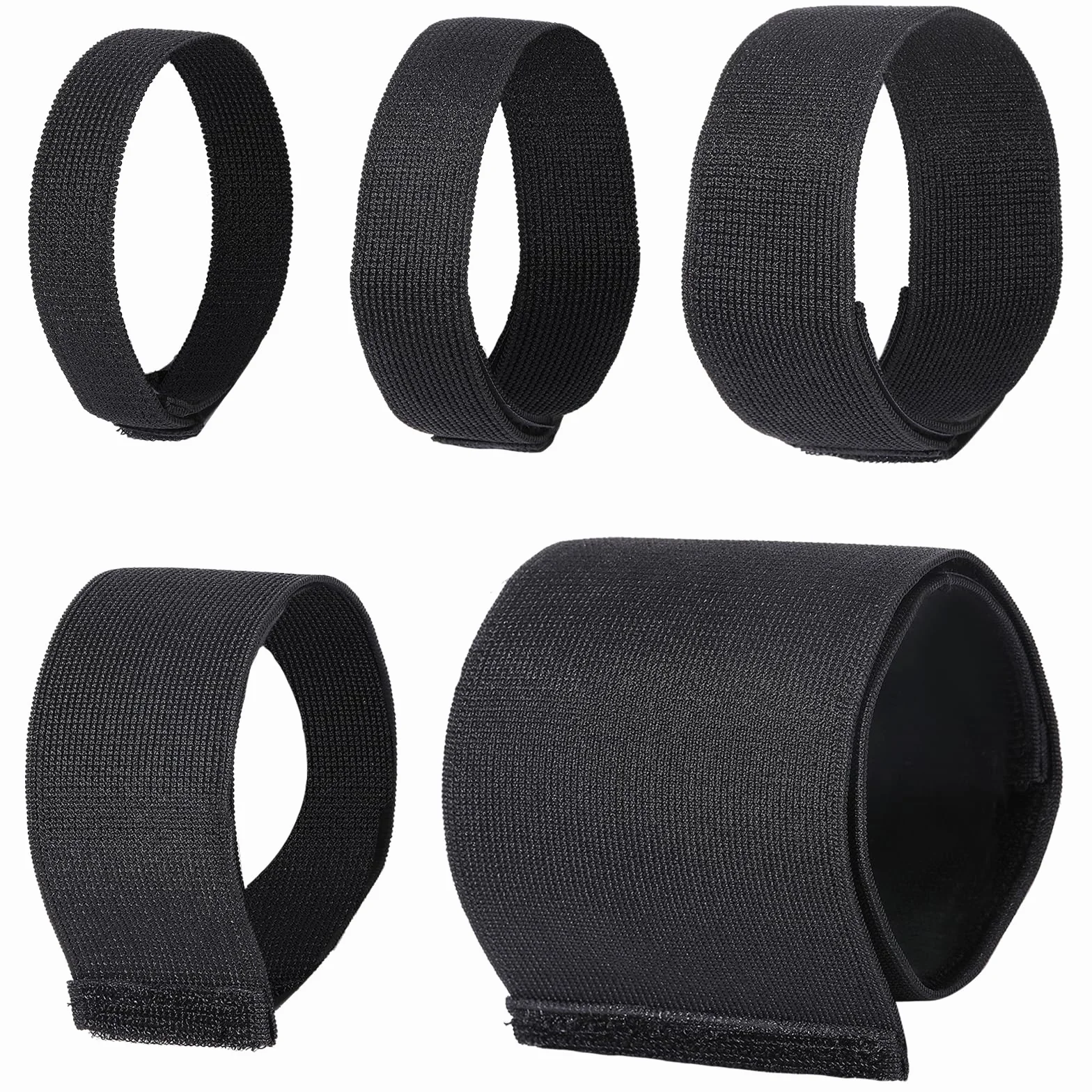 CHGCRAFT 5 unidades cinturón de hielo nailon bandas elásticas poliéster dispositivo entrenamiento deportivo negro