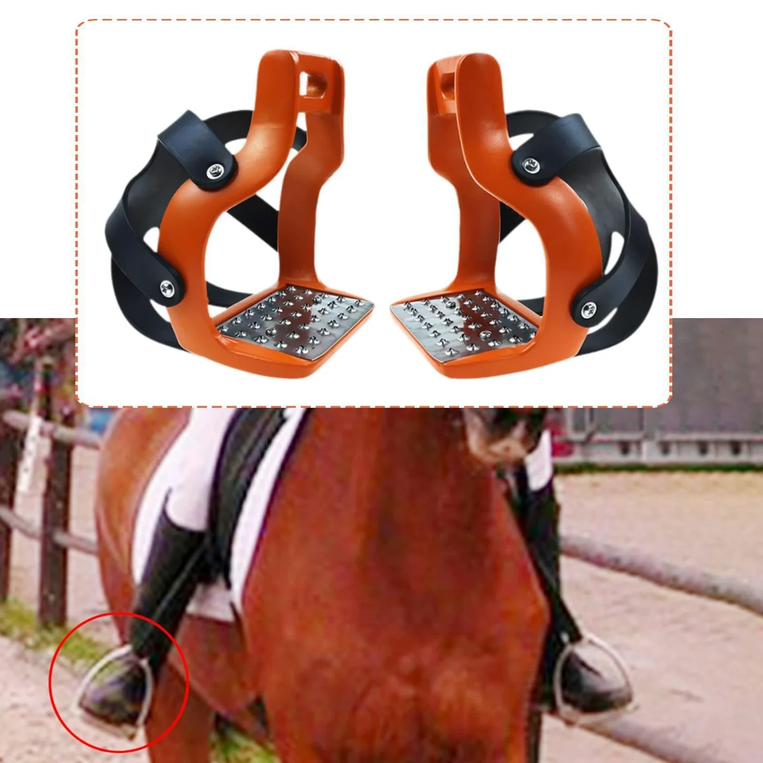 2 Piezas de Estribos para Caballos, Equipo Ecuestre para Entusiastas, Paseos, Deportes Al Aire Libre, Herramienta para Montar, EST