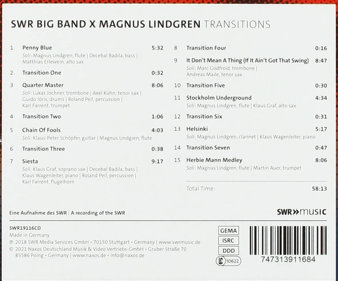 SWR Big Band X Magnus Lindgren Transitions