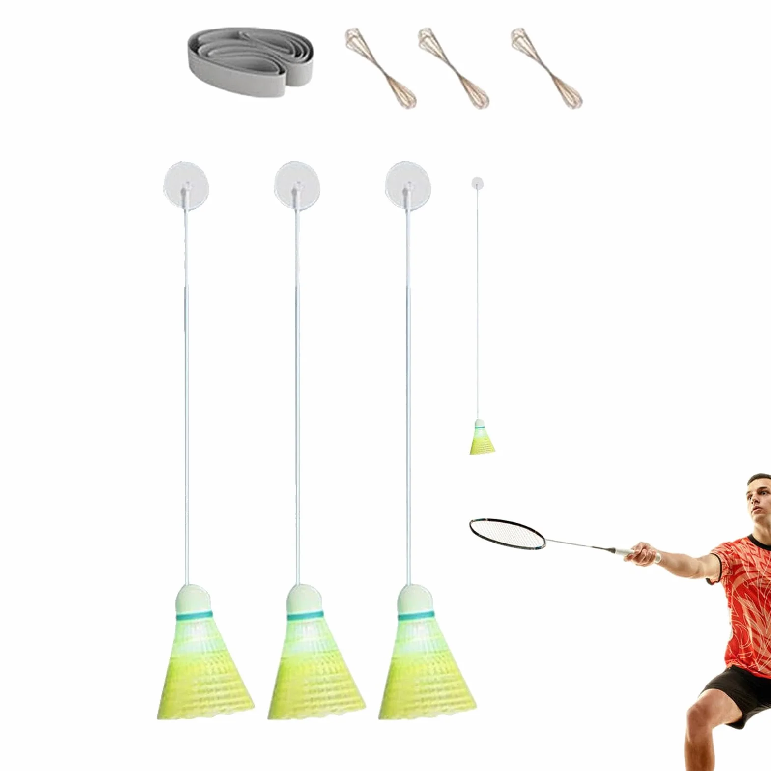 Entrenador De Rebote De Bádminton, Juego De Entrenamiento Individual Para Interiores