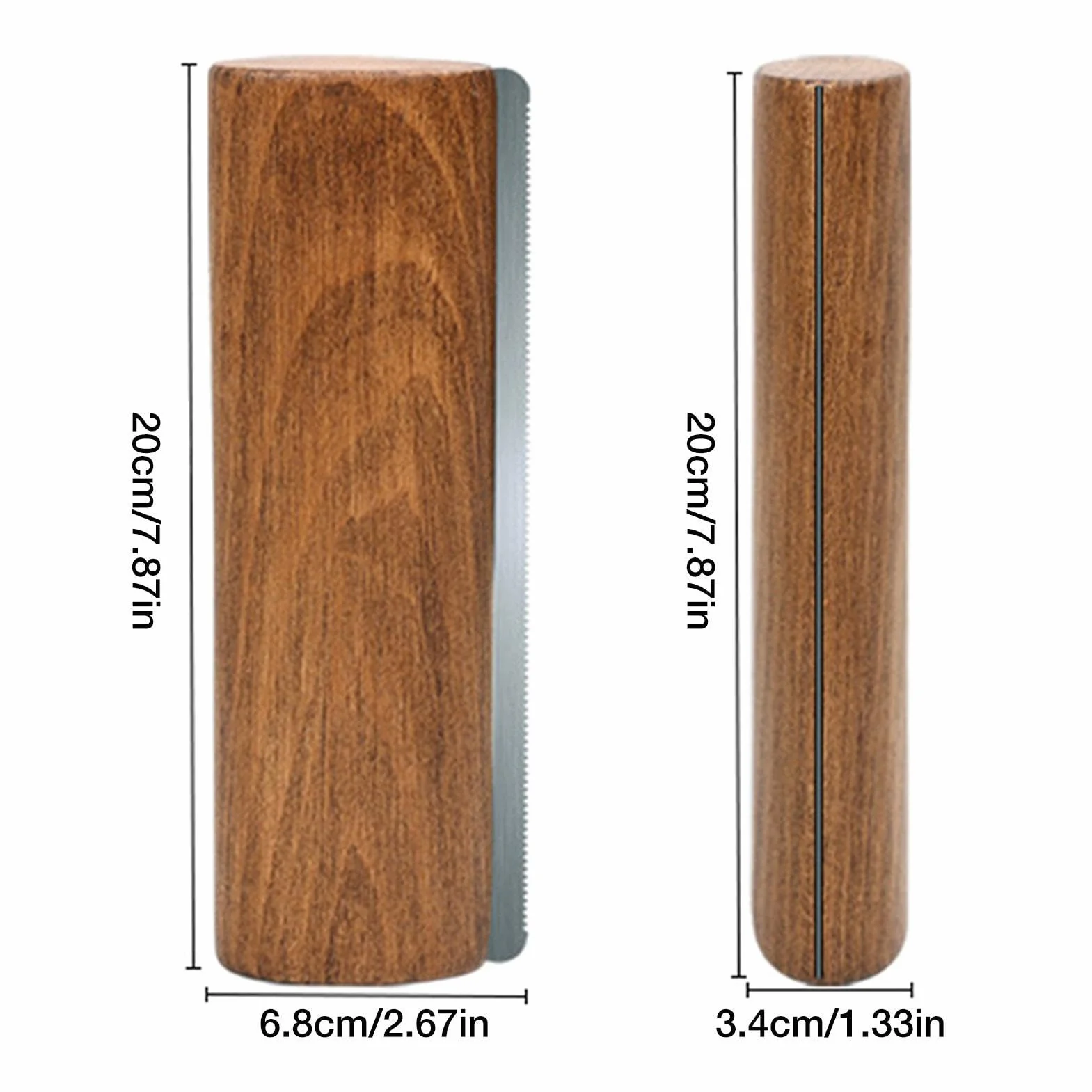 Cepillo para pelar caballos, mango de madera, tira de dientes de acero inoxidable para caballos, cepillo de lavado de aseo de caballos, herramienta de aseo para desenredar, removedor de pelo de