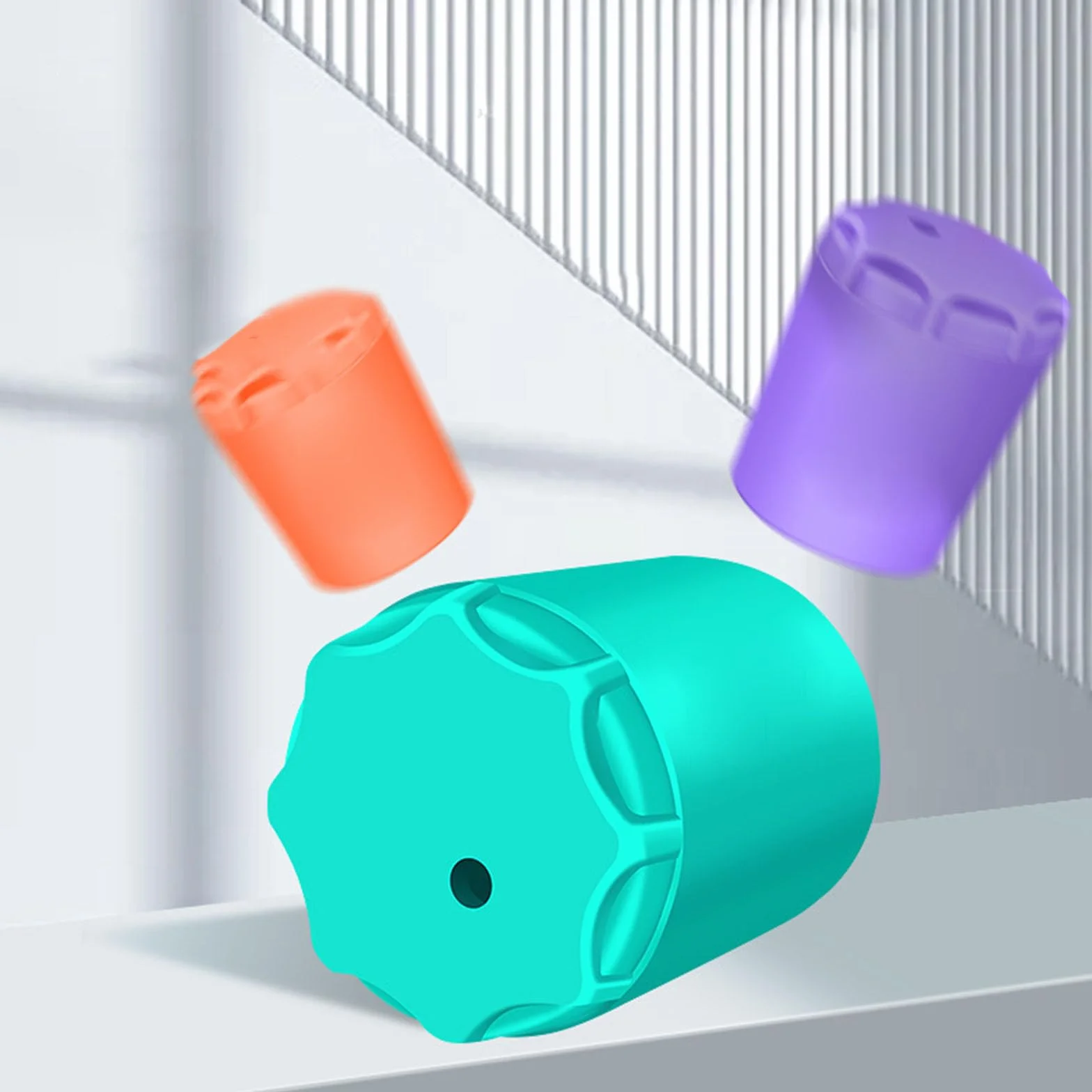 4 tapas protectoras de silicona para extremo de caña de pescar, mango elástico, protector universal