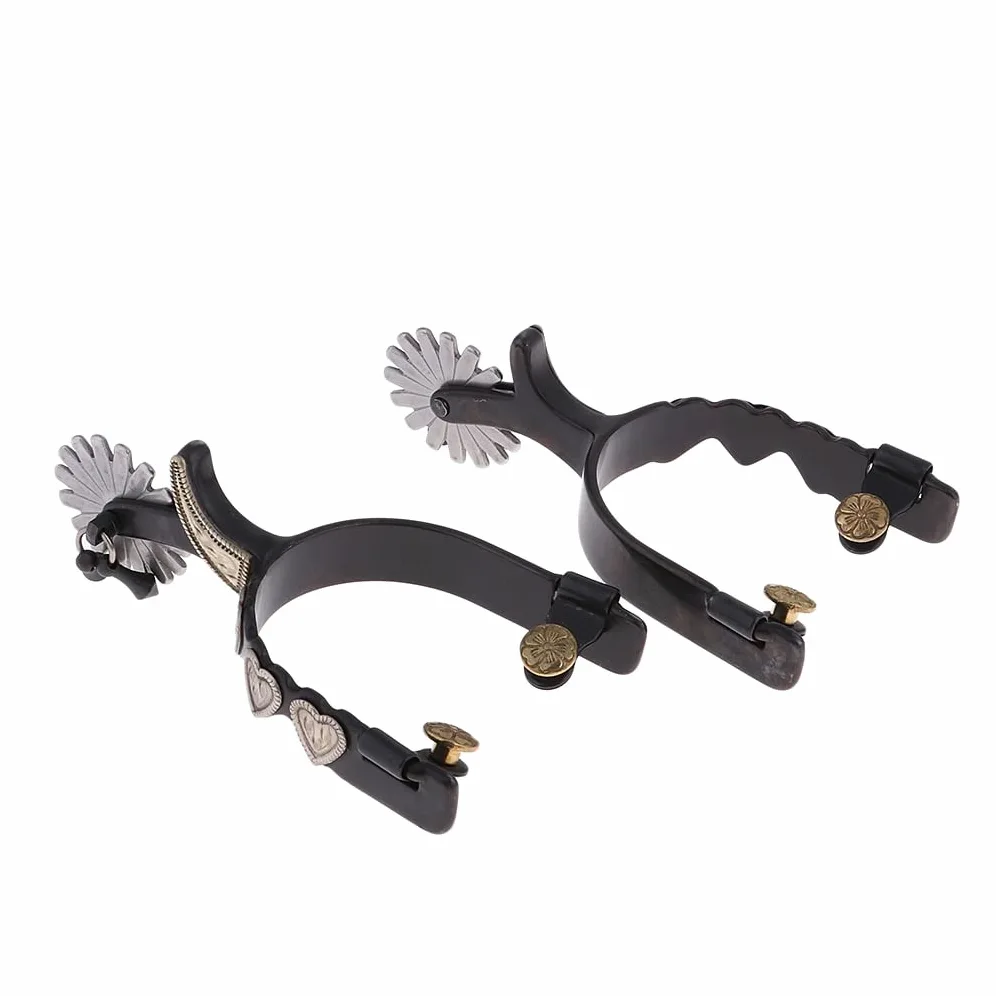 Espuelas ecuestres caballo espolones equitación equipo 16.5x9x5cm
