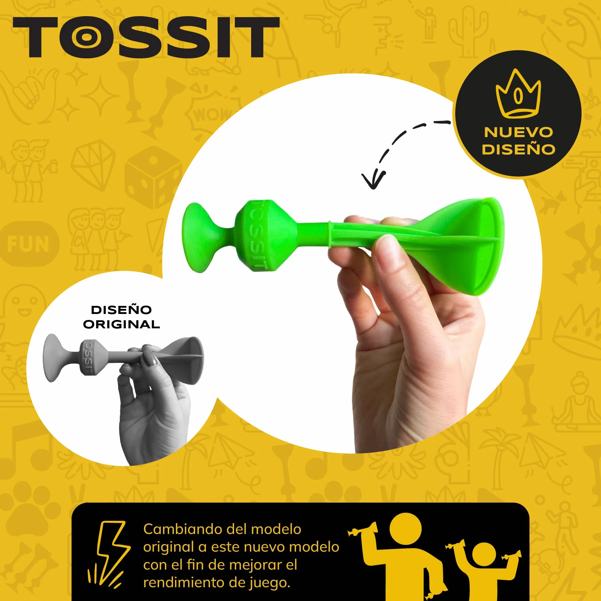 TOSSIT Juego Dardos de Silicona Ventosa Familia Amigos Petanca Bocha Navidad Diversión Portátil Ediciones Limitadas
