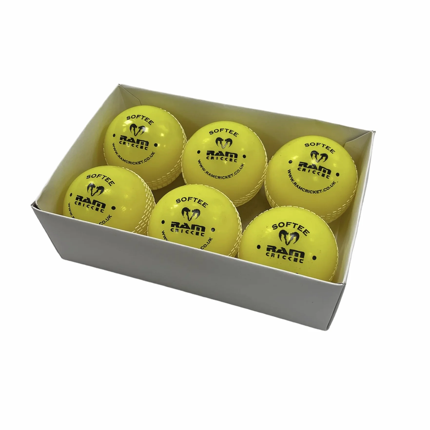 Ram Cricket Softee Pelota de Entrenamiento Amarillo 6 Unidades