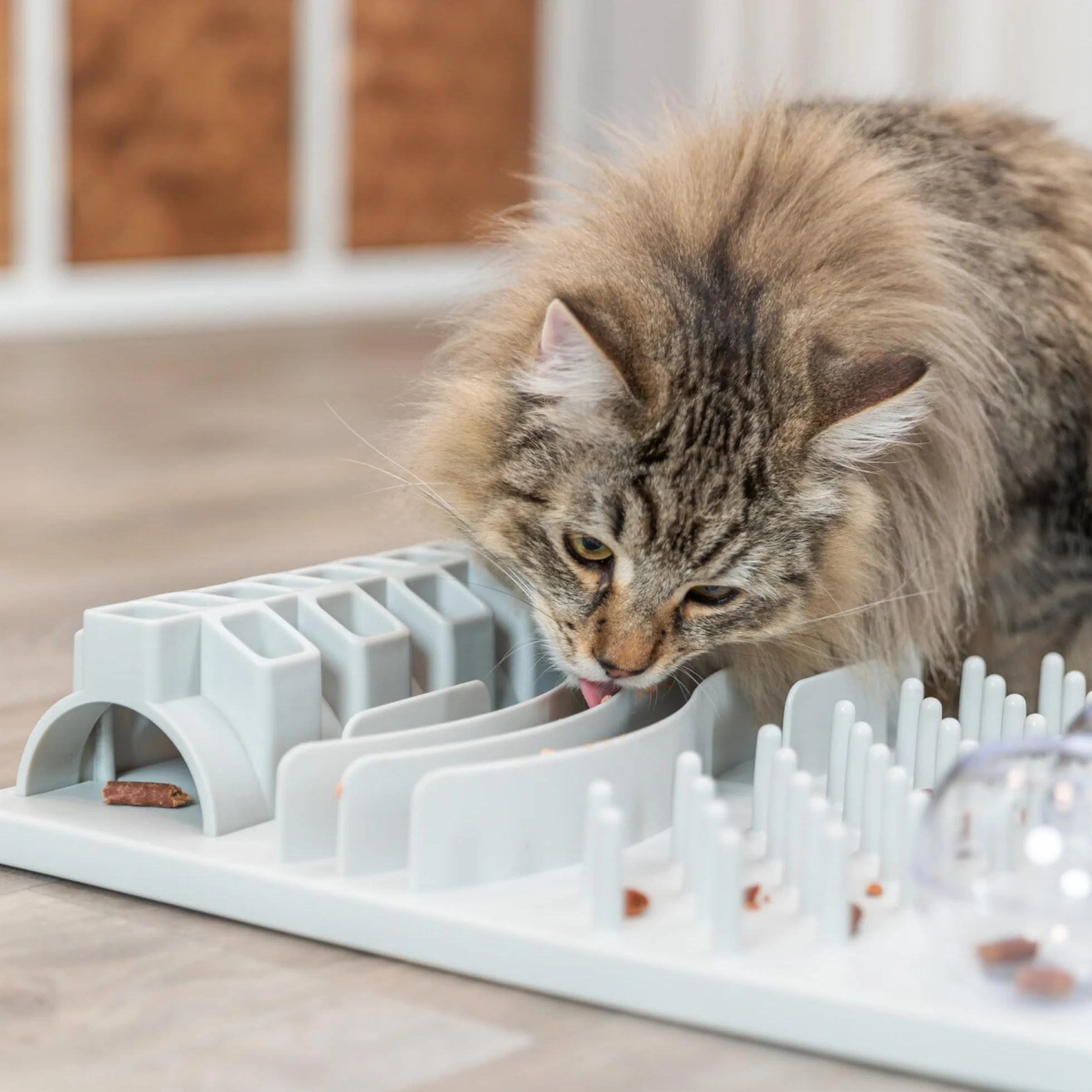 Trixie – Cat Activity Fun Board para Gatos, 5 Opciones, 30x40 cm, Juguete Interactivo para Estimulación Mental y Alimentación Lenta