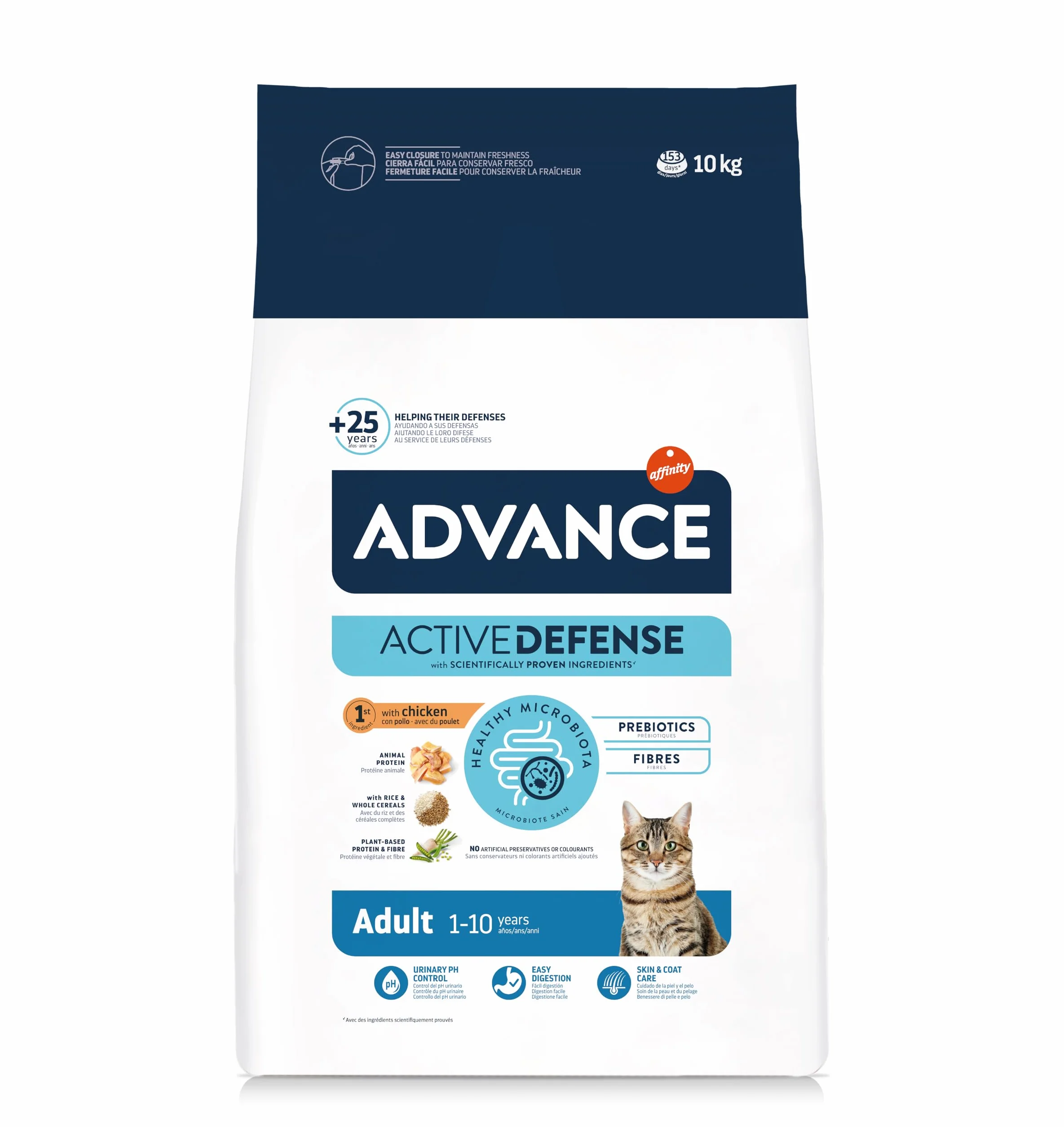 Advance Cat Adult, Pienso para Gatos Adultos con Pollo, 10kg