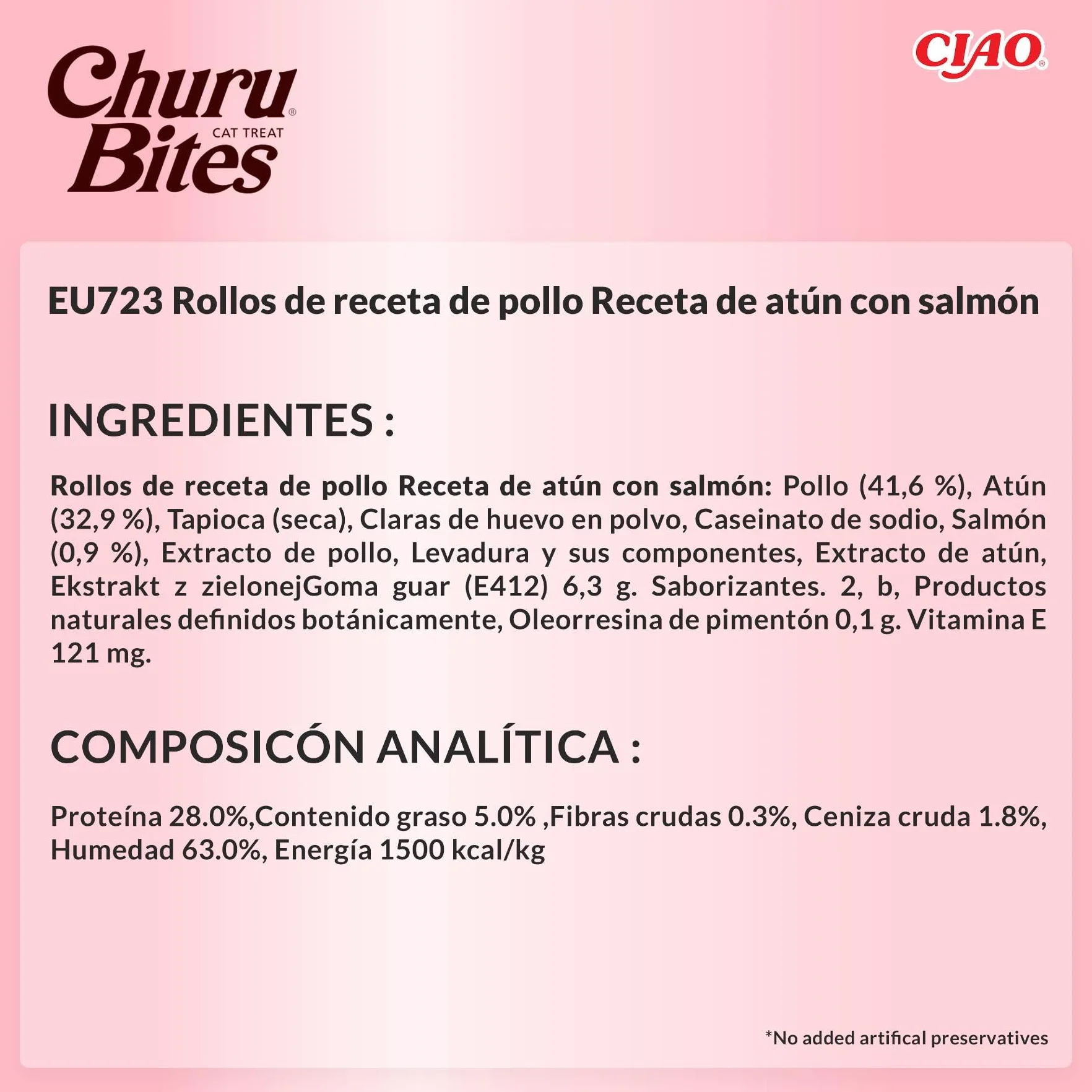 INABA Churu Bites Gatos - Snacks de Atún y Salmón - Premios Saludables - Golosinas Crujientes y Cremosas - Pequeña y Práctica Porción - Sin Conservantes ni Colorantes - 30g (3x10g)