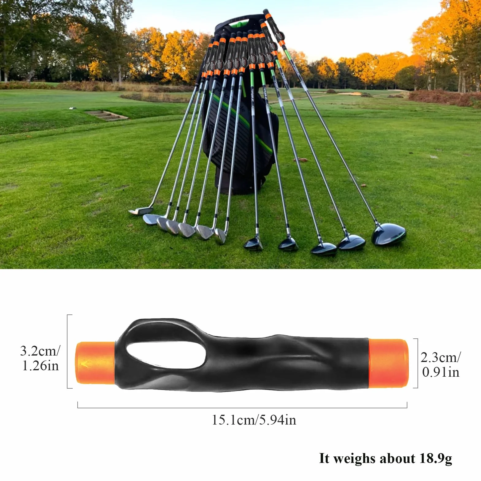 Entrenador de agarre de golf, simulador de swing para posicion correcta de la mano