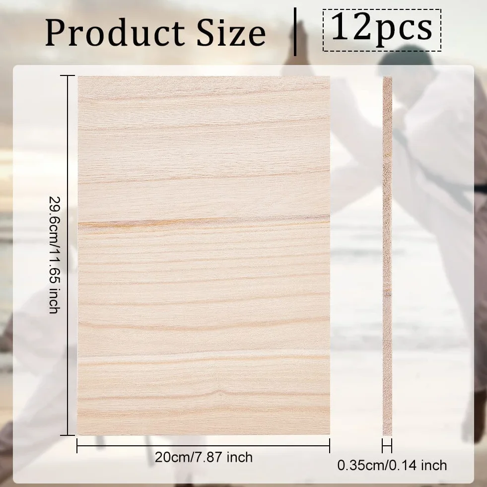 OLYCRAFT 12 tablas de madera karate 29,6 x 20 cm 3,5 mm accesorios entrenamiento