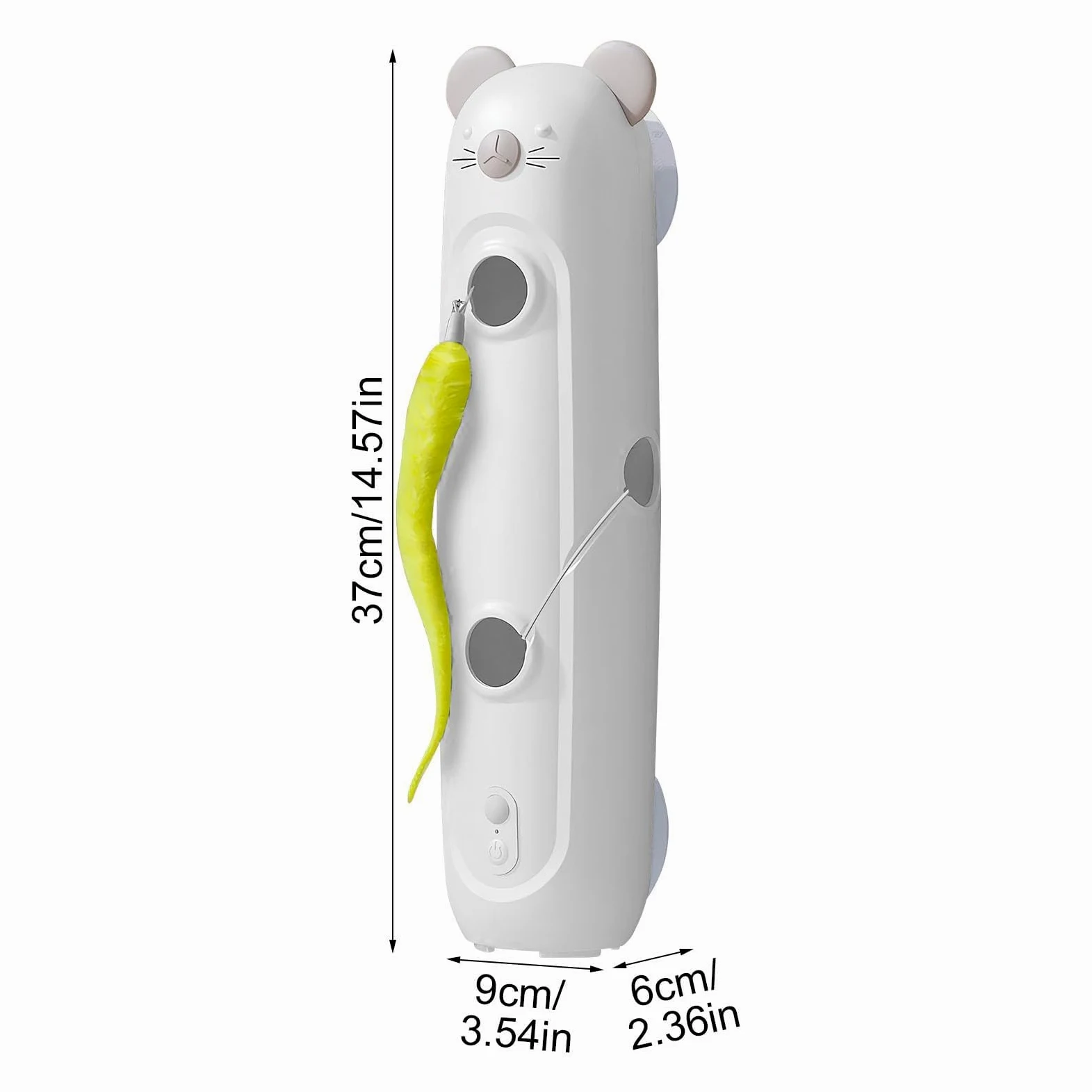 Juguetes para Gatos， Suministros automáticos de enriquecimiento Gatitos con Ventosa, for Sala Estar, Estudio, Pared, Puerta, Piso, liberación energía