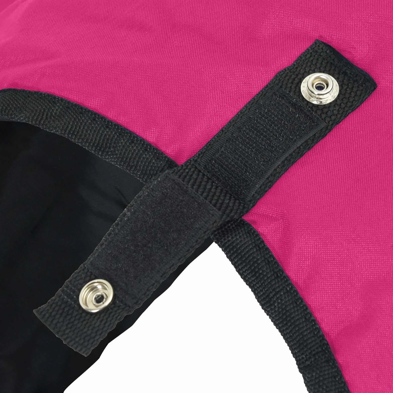 Manta para caballo rosa y negro, 75 cm, de poliéster impermeable con cierre ajustable, transpirable y resistente al viento, para establo, pasto, paddock, al aire libre y equitación en