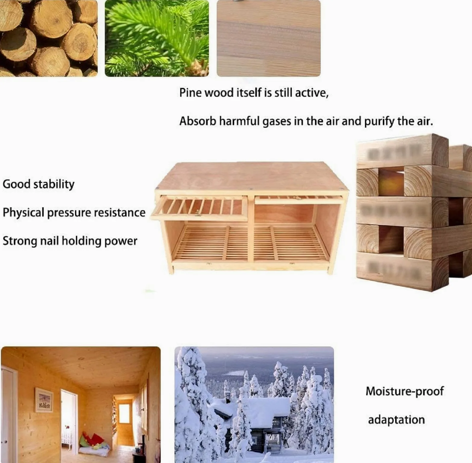 Jaula de pájaros de madera maciza para palomas con perno giratorio para puerta, ideal para emparejamiento y suministros de carreras