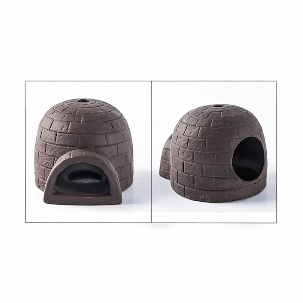 Casa de Nieve escondite de Reptiles, paisajismo de Acuario, decoración de hábitat, escondites de Peces, lagartos y Tortugas, Accesorios para Cajas de Cuevas de Reptiles