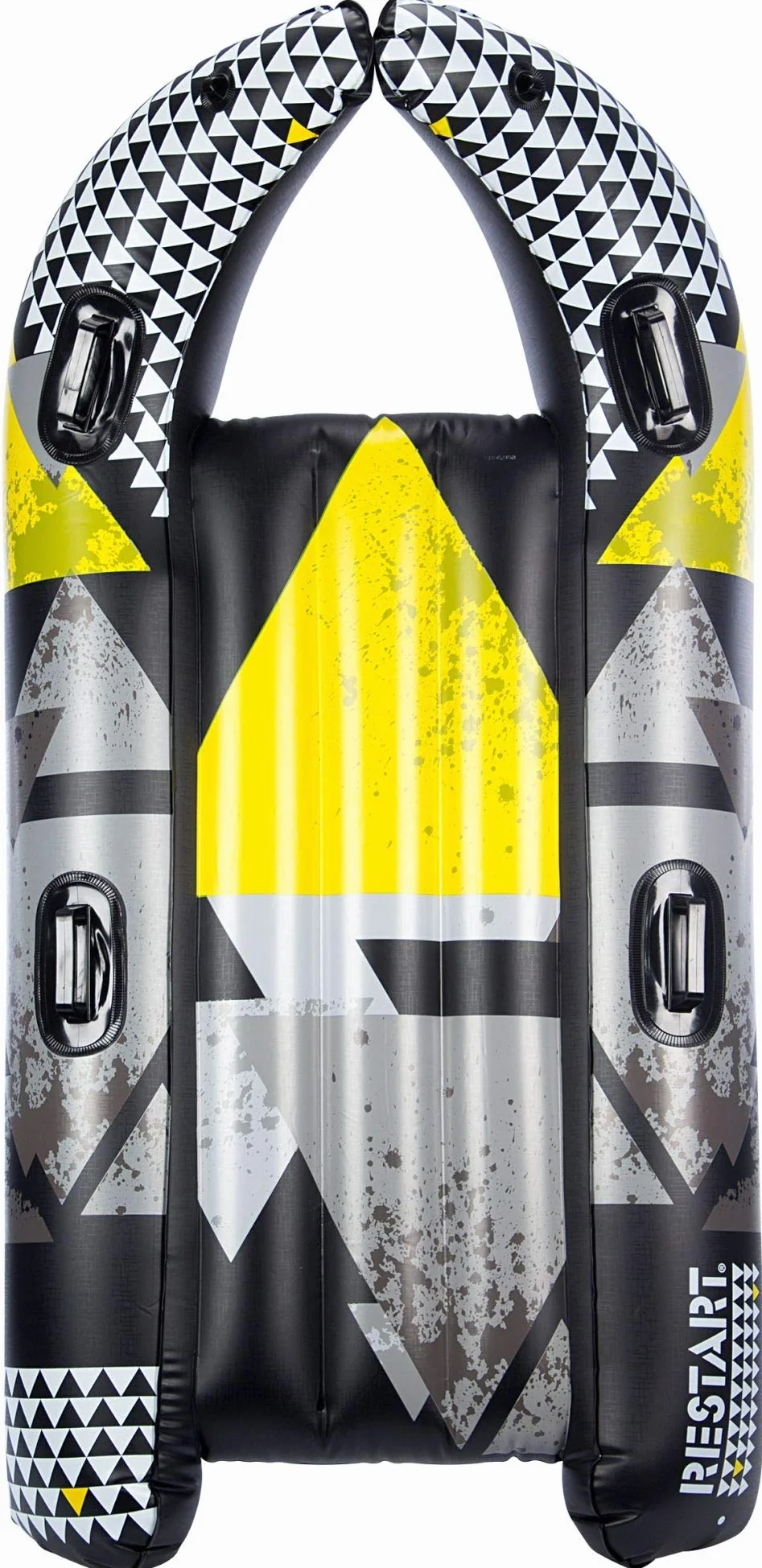 Tobogan Inflable Restart, Talla Única, Negro Gris Amarillo