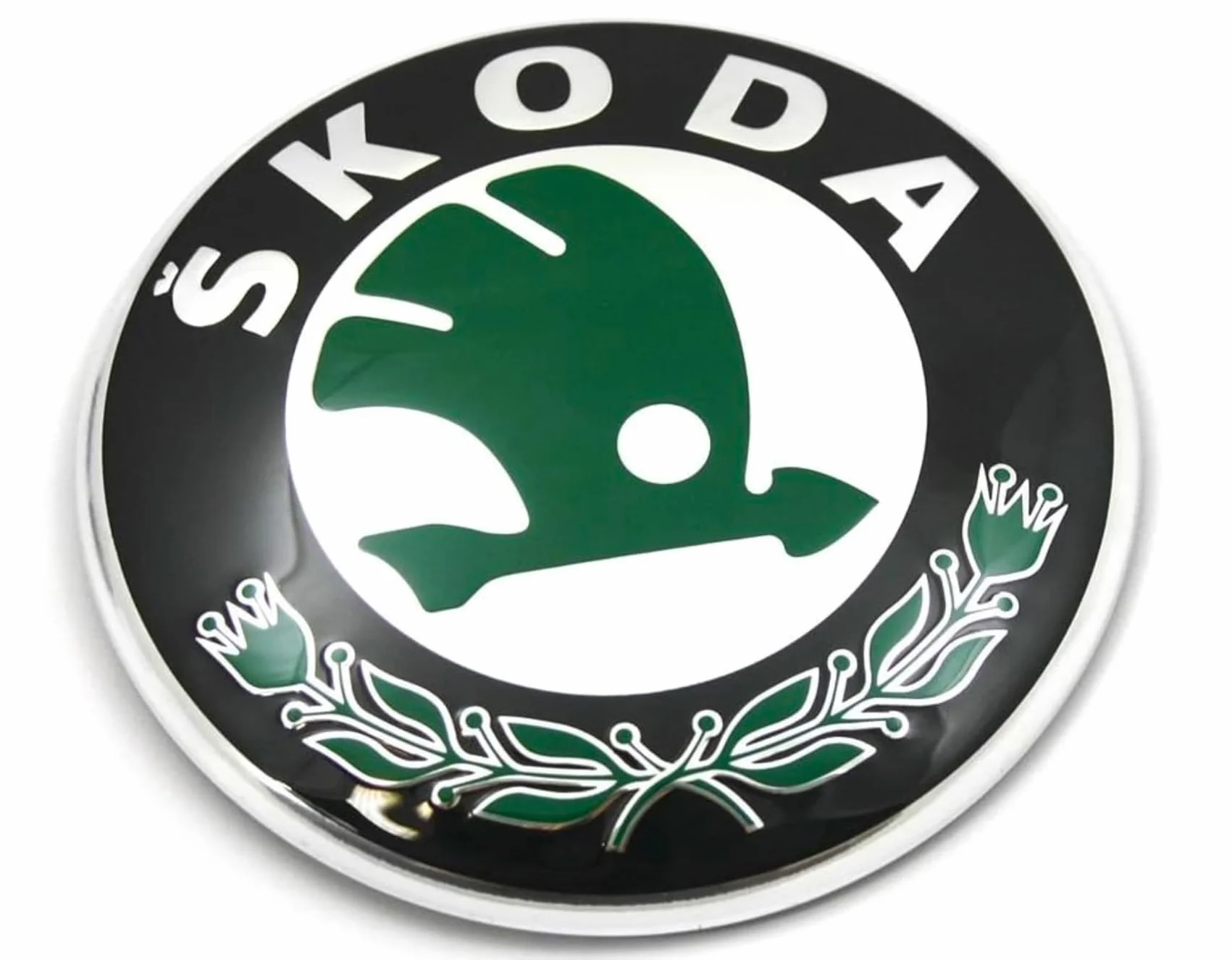 Skoda Placa Frontal con Logotipo del Emblema 3U0853621B