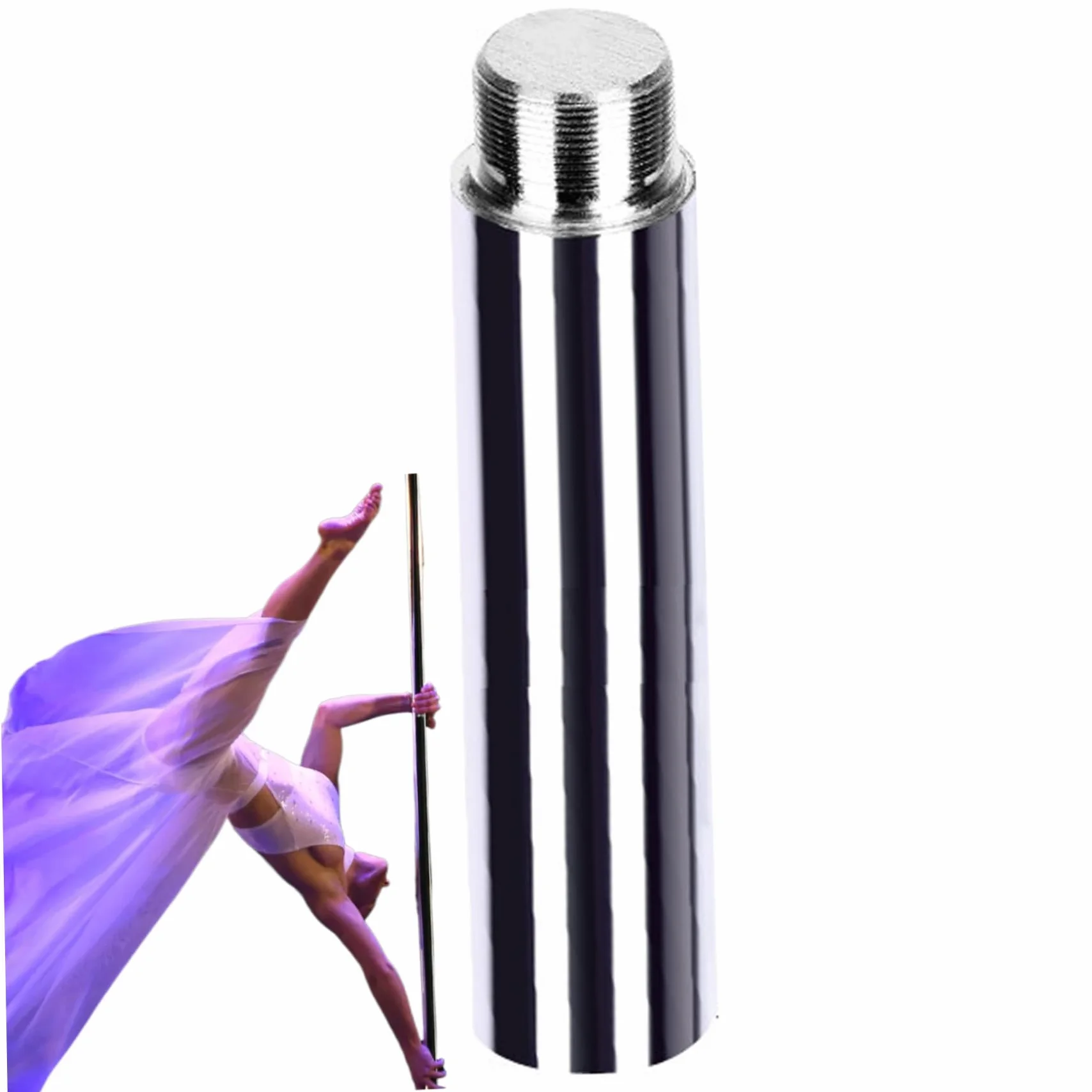 Extensión de Baile de Acero 45 mm para Pole Dance Fitness Spinning Club