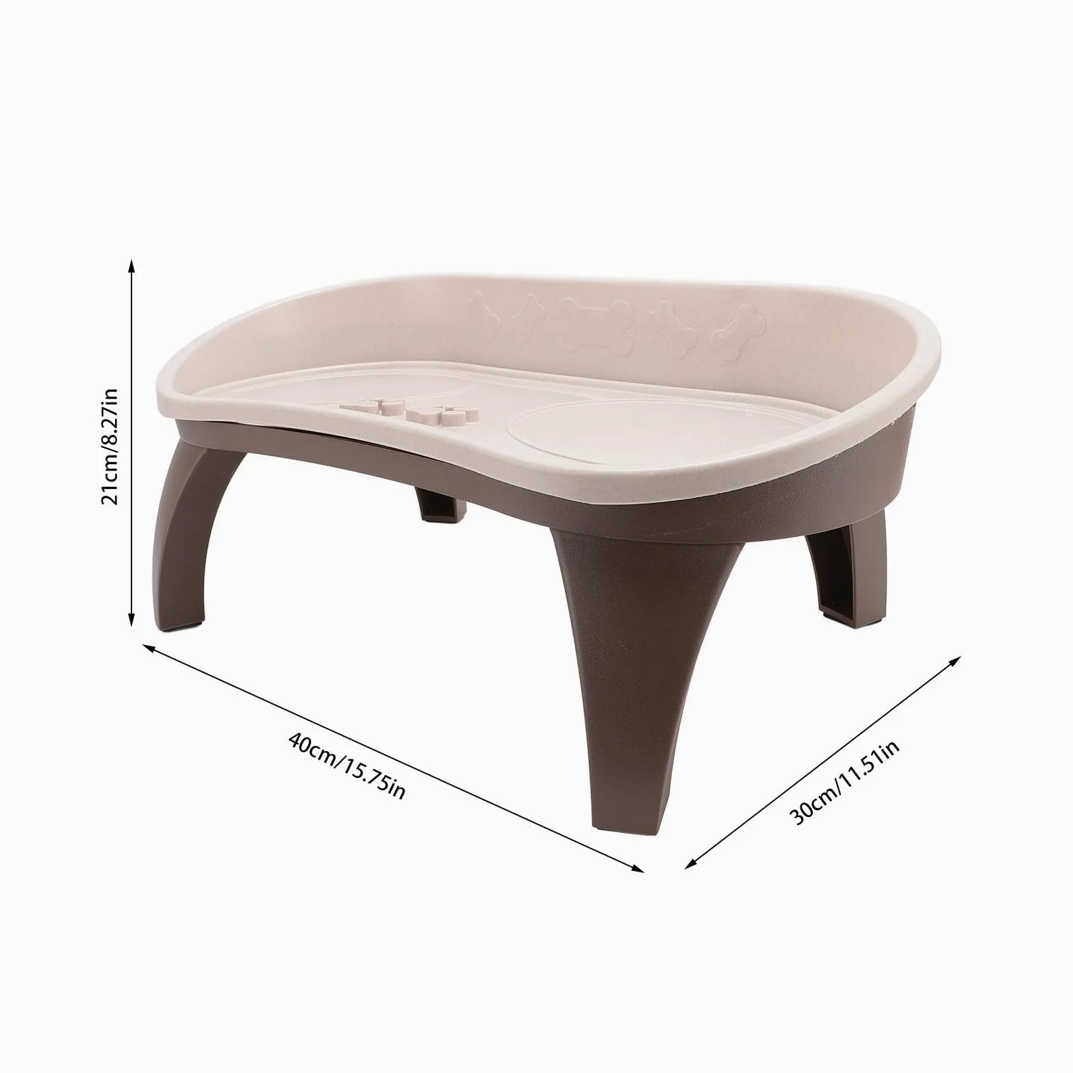 Comedero elevado para mascotas, columna cervical, soporte antideslizante para perros, fácil de montar, soporte elevado para mascotas