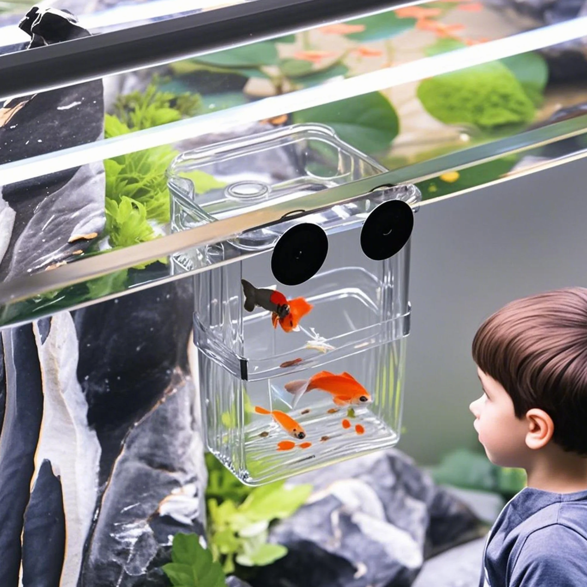 Caja De Cría De Peces De Acuario, Caja De Incubadora De Cría De PláStico Flotante, Cría De Peces De Doble Capa Incubadora, Crianza Y Crianza, Para Peces Agresivos Lesionados, Camarones Pequeños