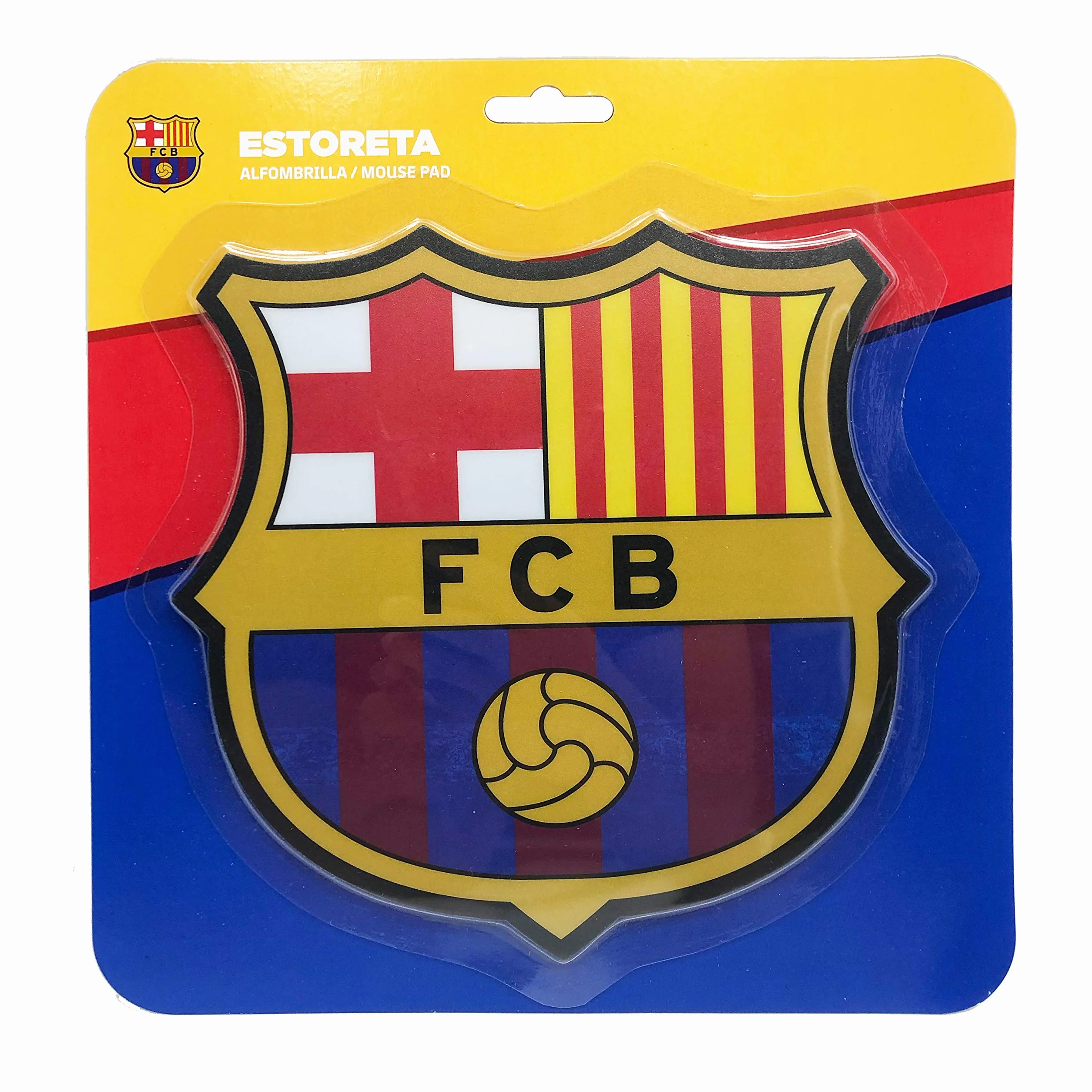 Alfombrilla para Ratón FC Barcelona Base de Goma Antideslizante Oficial Gaming Escudo