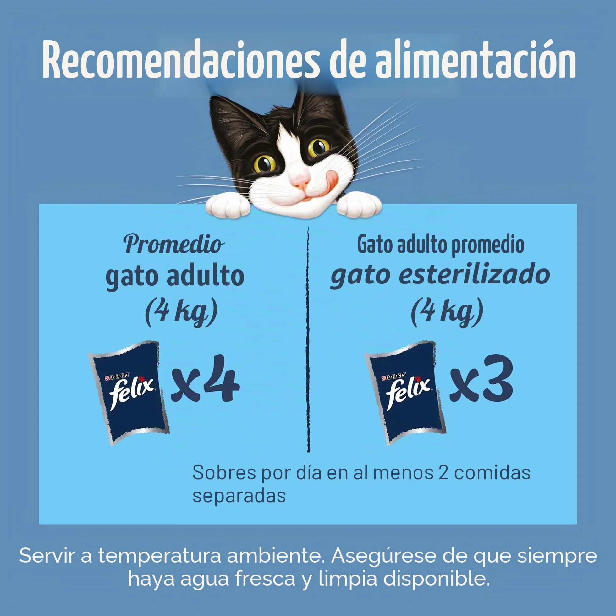 Felix Selección de Mezcla en Jalea de Comida para Gatos, Bolsas de Comida húmeda con Carne de Res, Pollo, salmón y atún, 44 x 85g (44 Bolsas de Comida; 3,7kg)