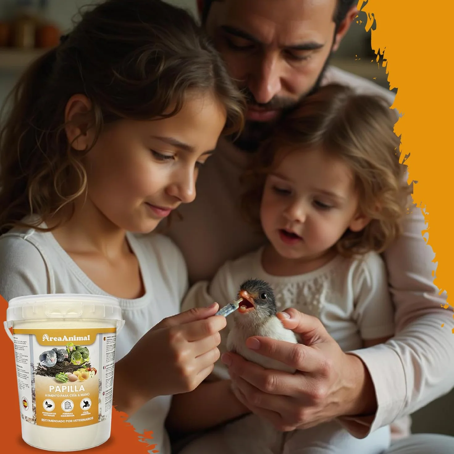 Papilla Pajaros 800G, Papilla Agapornis, Papilla para Jilgueros y Ninfas Papilleras, Alimento para Aves de Cualquier Tipo, Comida Agapornis, Comida Canarios... en Fase de Embuche