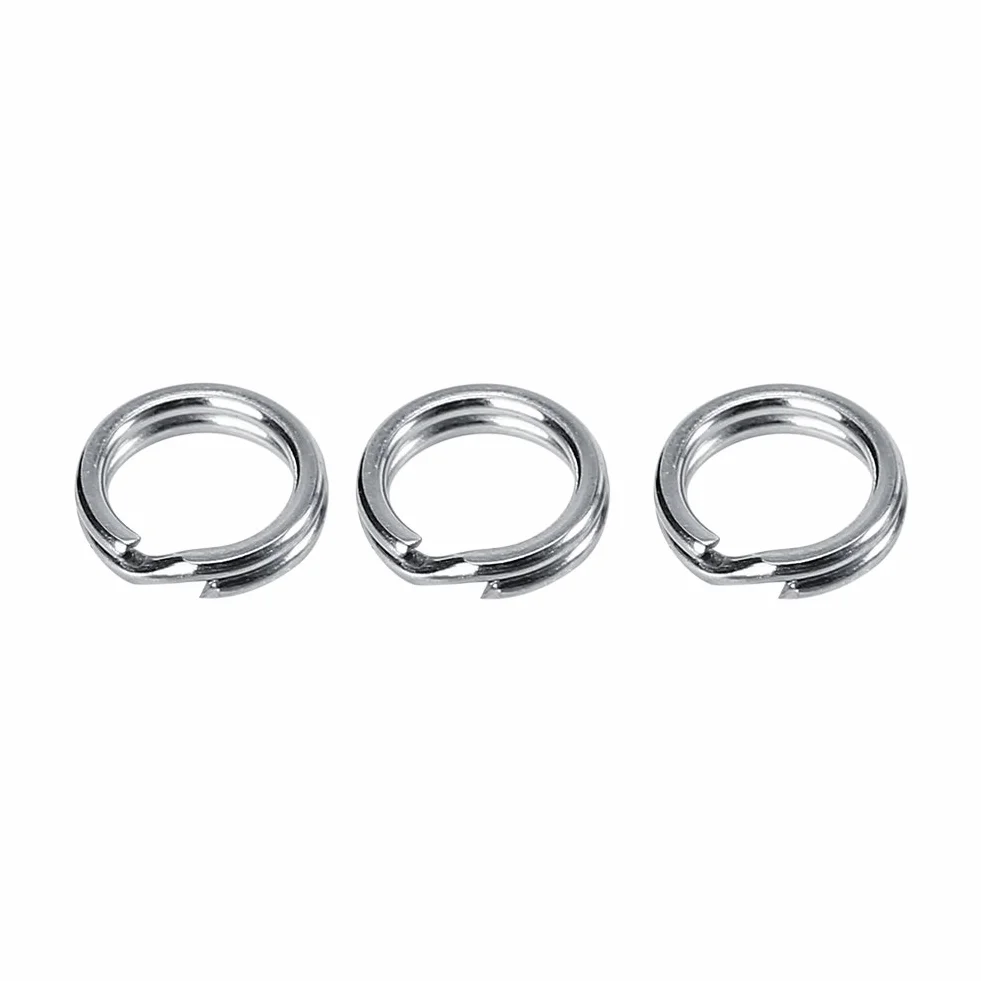 VGEBY 50 unids anillos divididos acero inoxidable pesca aparejos split ring conector