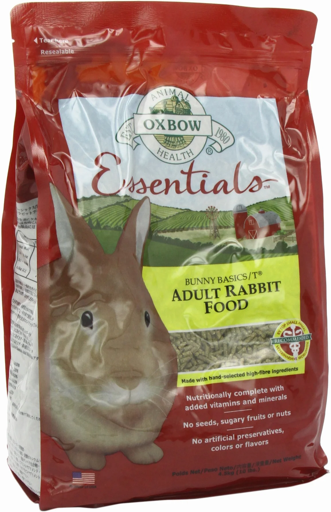 Petlife Oxbow Bunny Basics T Complete Feed for Adult Rabbit, 4.5 Kg