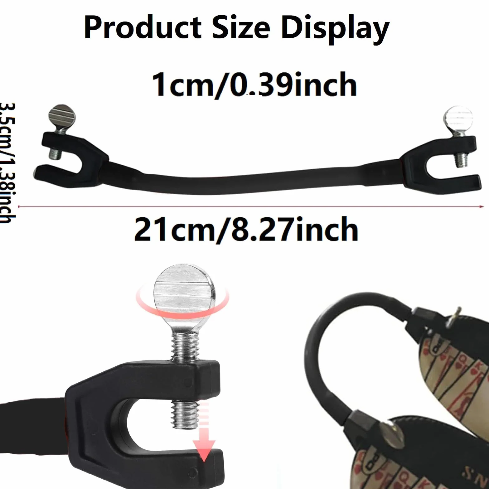 Entrenador de Conector de Punta de Esquí y Snowboard para Principiantes, Ayuda a Controlar la Velocidad (Negro)