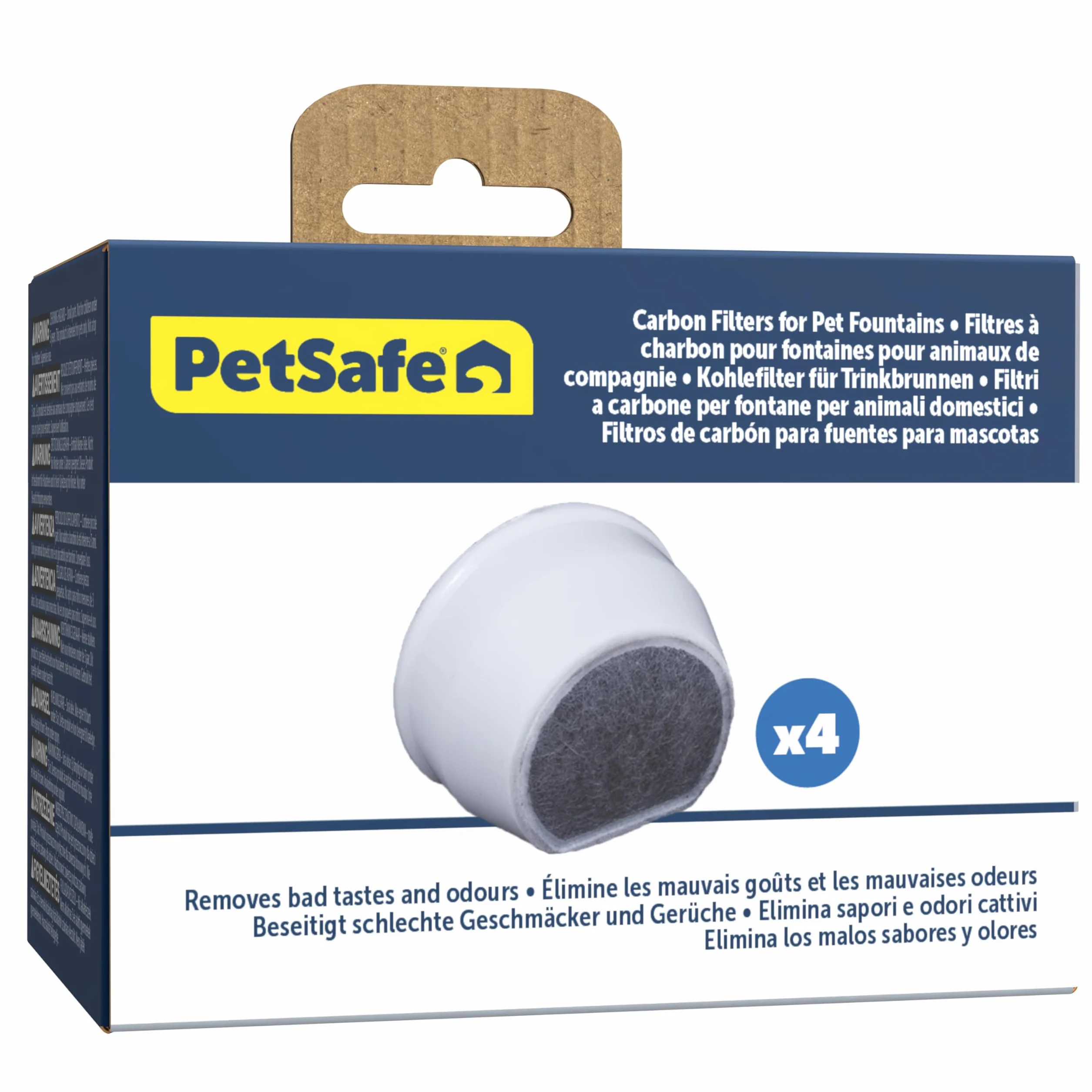 PetSafe - Filtro de Repuesto para Fuentes para Perros y Gatos Drinkwell, Compatible con Fuentes para Mascotas Avalo, Pagoda y Sedona de 1.8 litros, 3.7 litros, 7.5 litros, Filtro de Carbón Vegetal