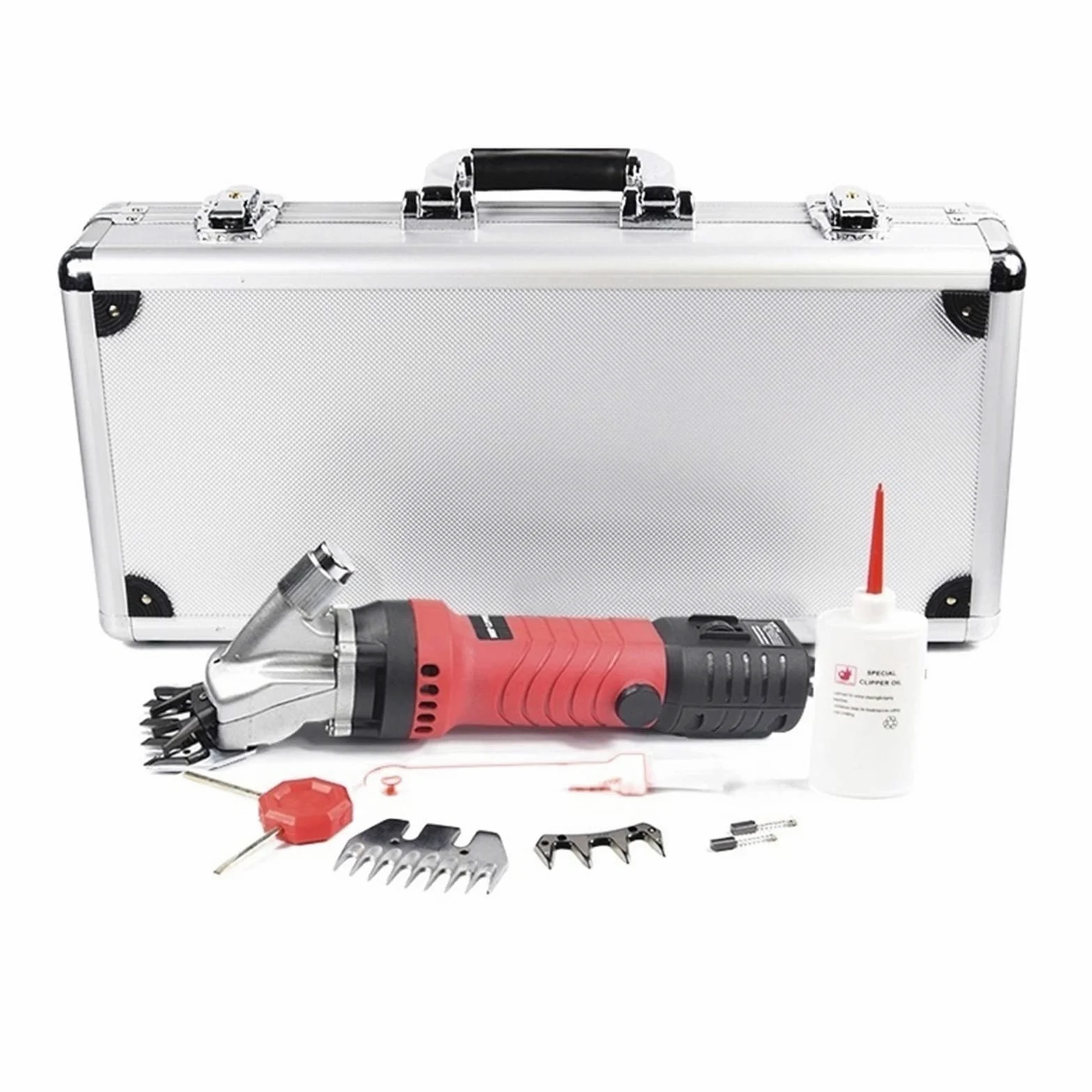 Esquiladoras para ovejas, Máquina esquiladora de ovejas de 380W con 1 Juego de cuchillas cortadoras de ovejas de 13T, tijeras eléctricas de lana, máquinas de ovejas en caja de aluminio Para caballos,