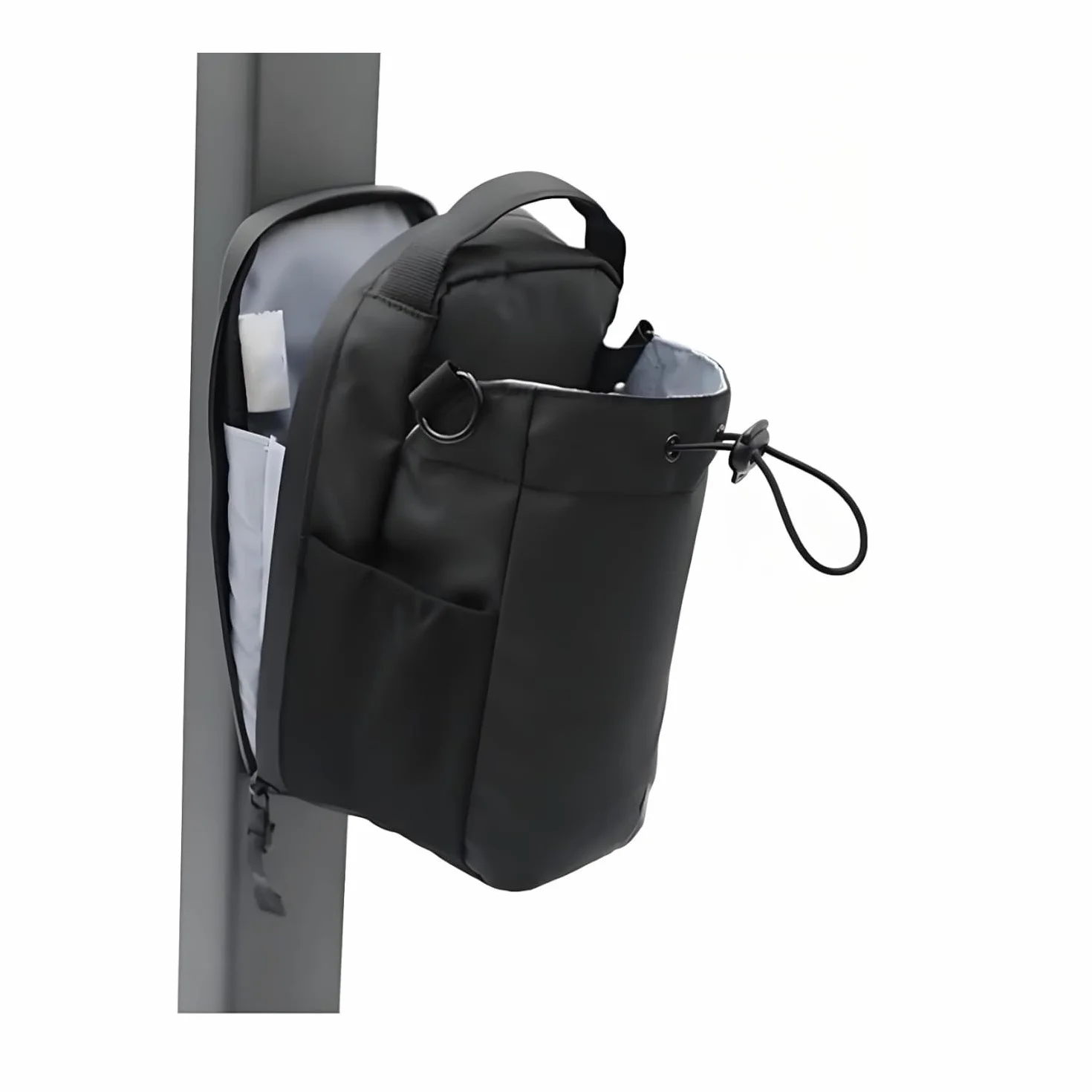 Bolsa magnética de gimnasio con soporte para botella de agua - Bolsa de hombro para entrenamientos y viajes