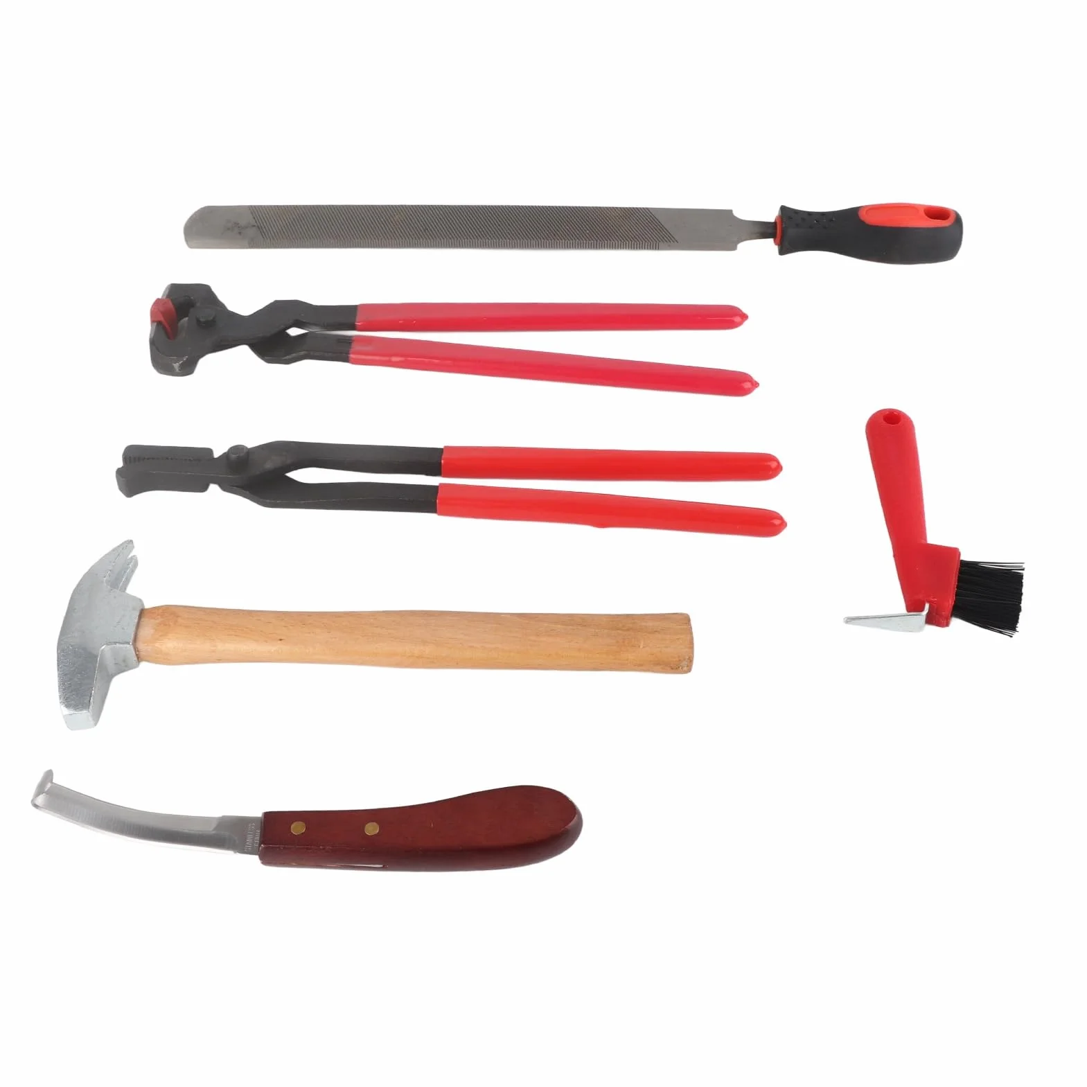 Herramientas de Herrador, Kit de Aseo de Caballos Trimmers de Pezuña de Cabra de 6 Piezas Herramienta de Adorno de Adorno de Caballo Profesional de Caballo