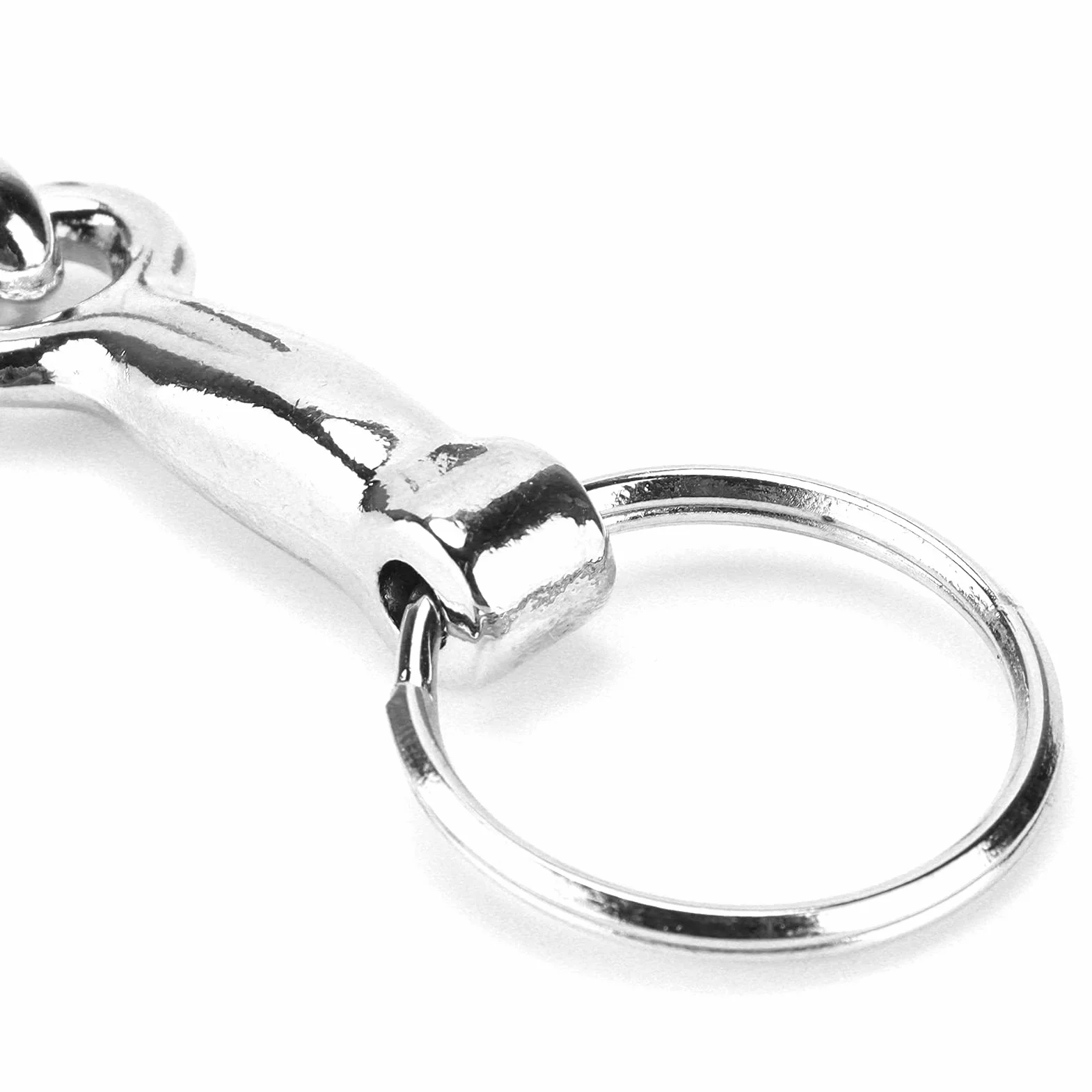Llavero de los Pedazos de Caballo, Llavero de los Pedazos de Snaffle Llavero de Pelham de la aleación del cinc Nudo de la Llave del Pedazo de Caballo del Solo Conector