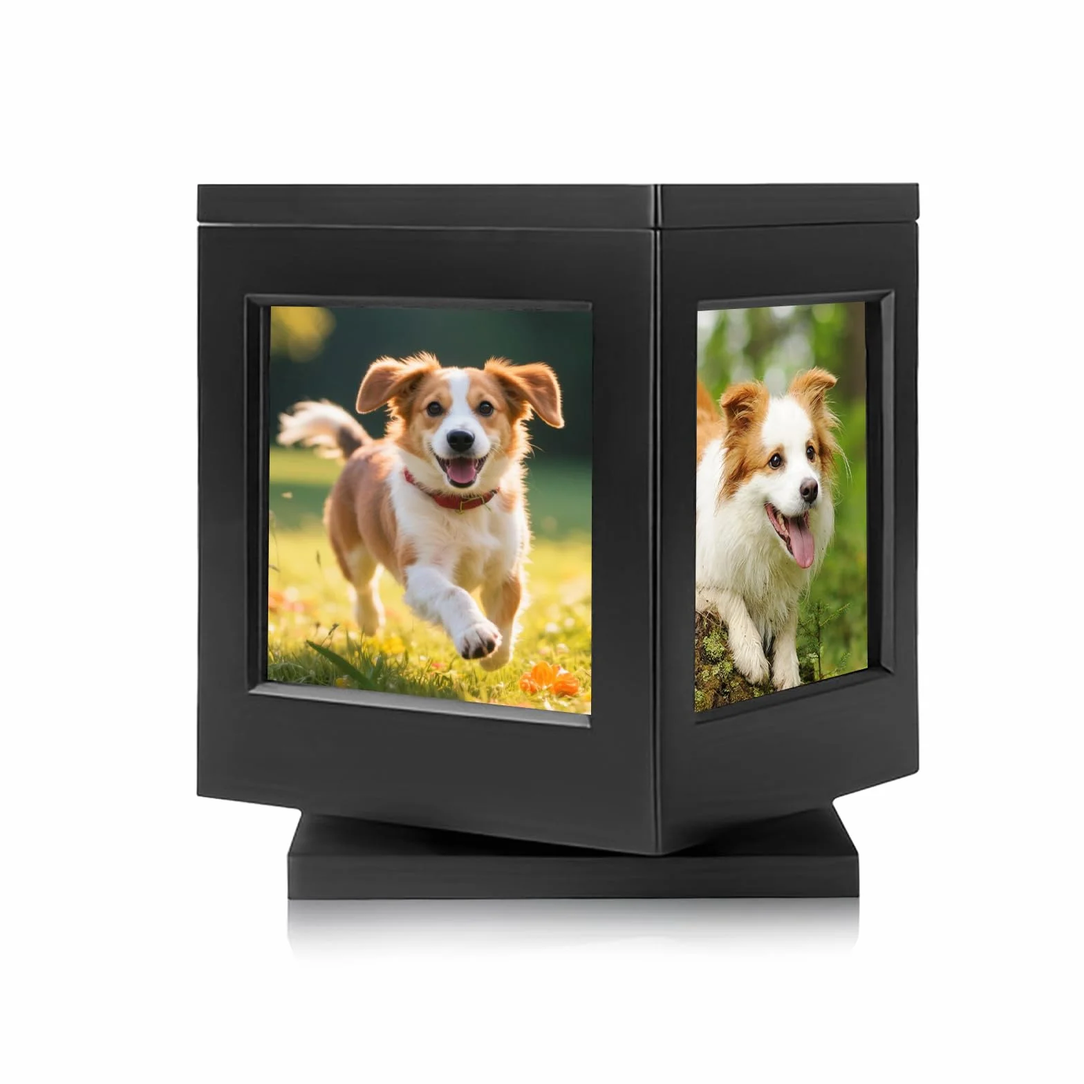 Urna para Mascotas, Marco de la Foto del Recuerdo de la Caja para Gatos Perros Madera Pet Memorial urna para Cenizas Caja Personalizada de Recuerdo para Cenizas de Perro o Gato
