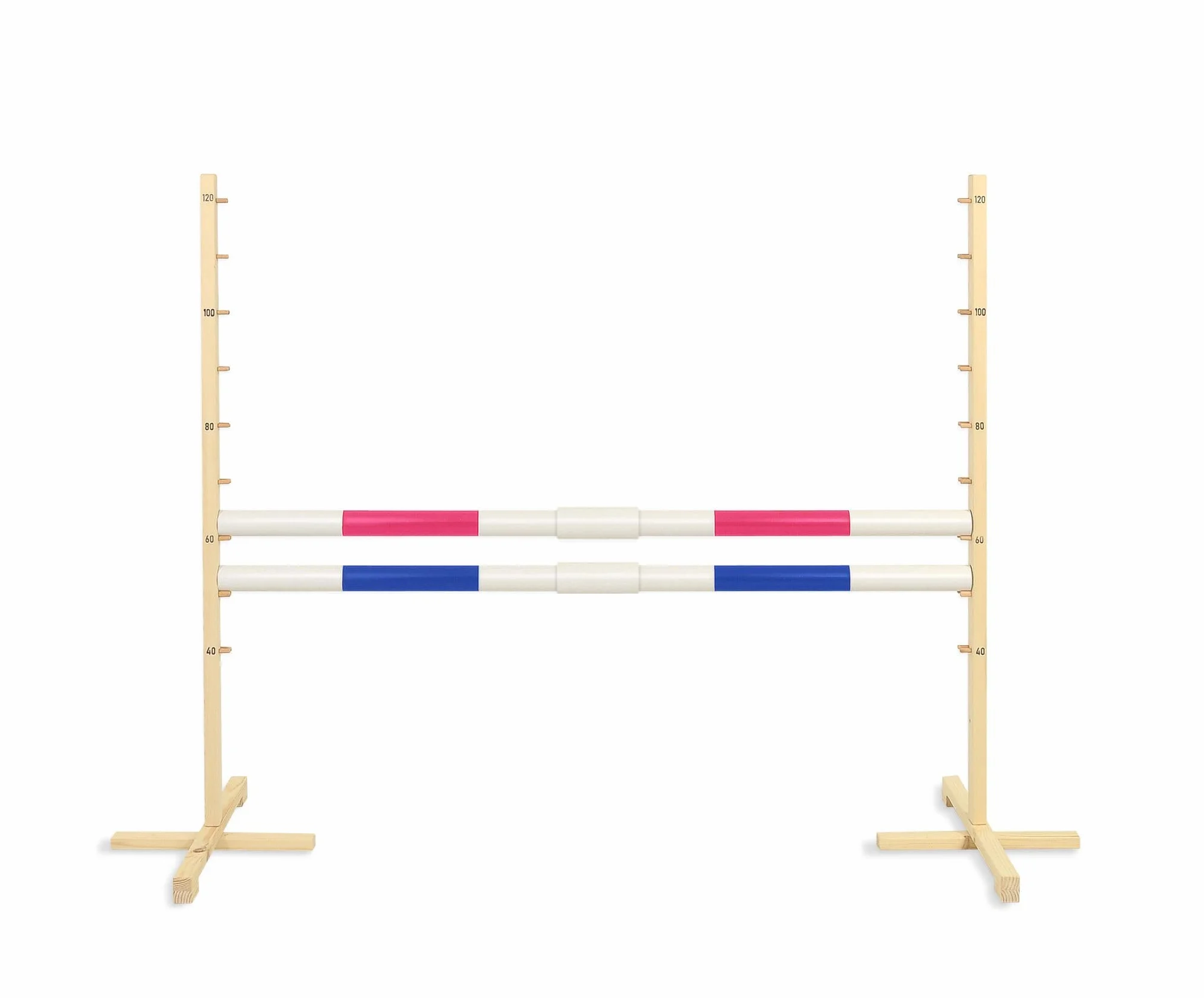 Obstáculo de Salto para Hobby Horse 160 cm con Dos Vigas de 50 mm - Rosa