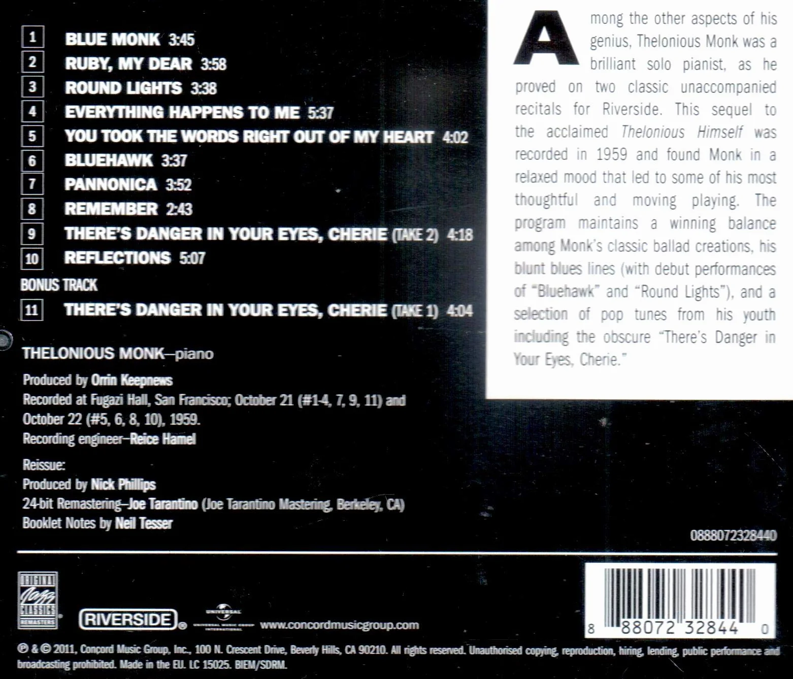 Alone in San Francisco (OJC Remasters)